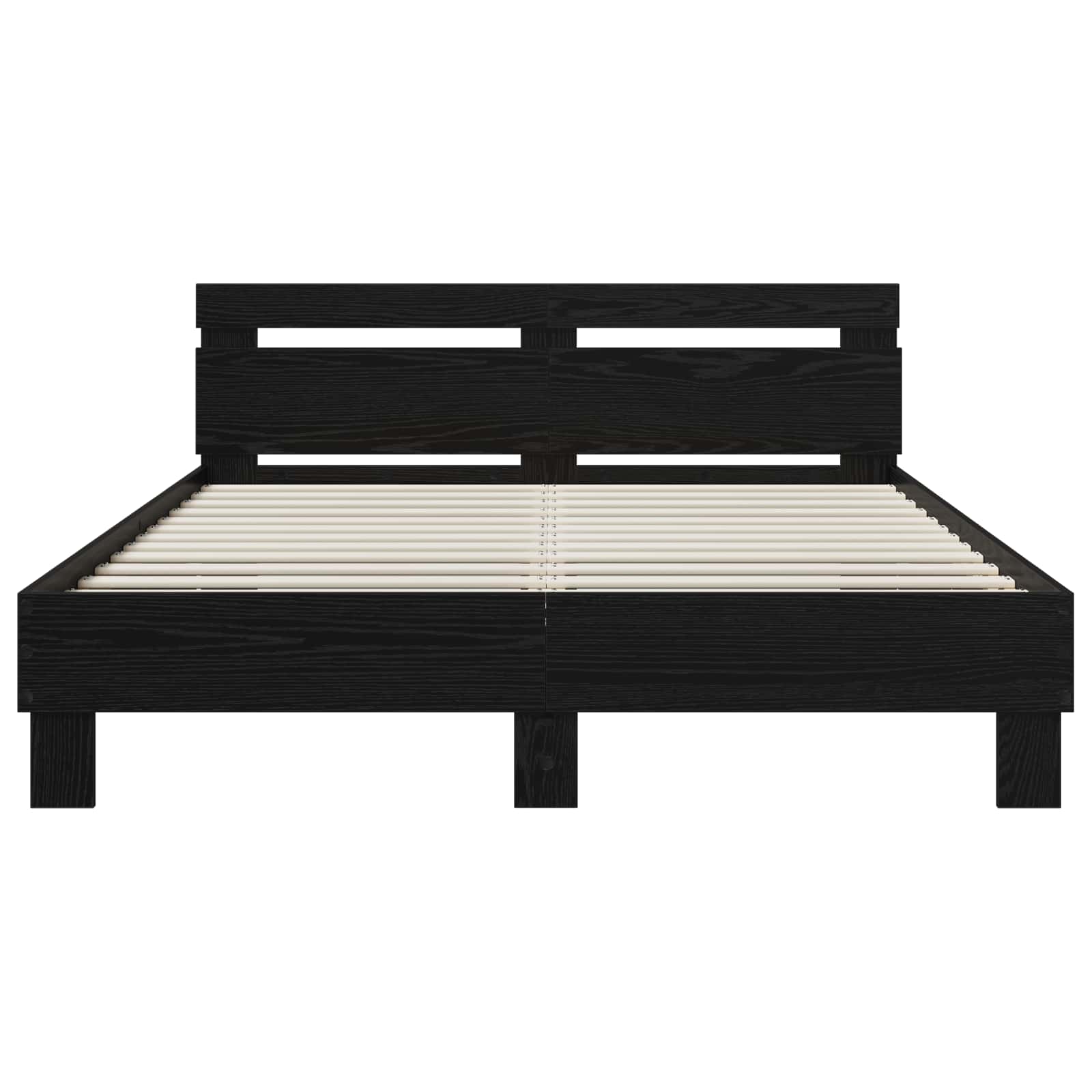 Cadre de lit Chêne noir 140 x 190 cm Bois d'ingénierie