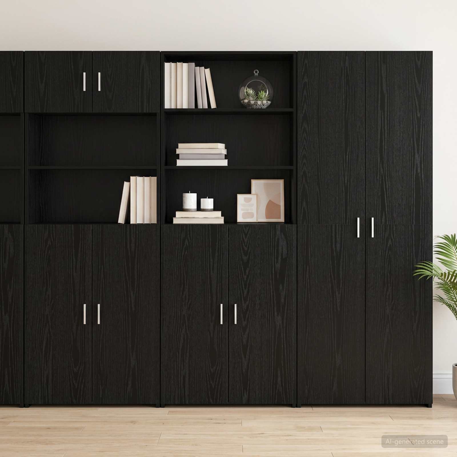 Haut Armoire Chêne noir 70 x 42,5 x 185 cm Bois d'ingénierie