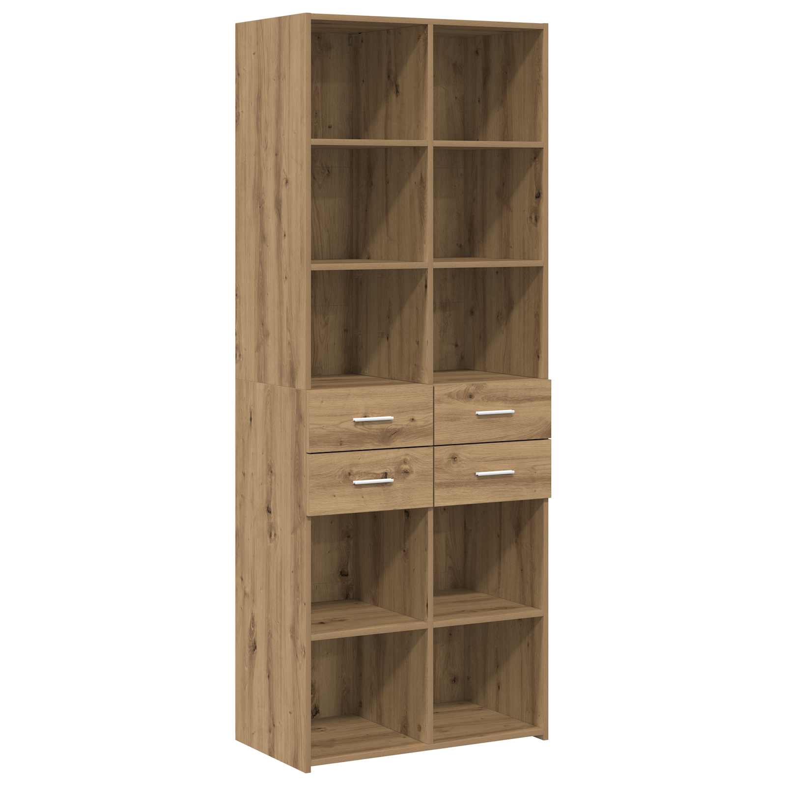 Bibliothèque Chêne artisanal 30 x 42.4 x 185.2 cm