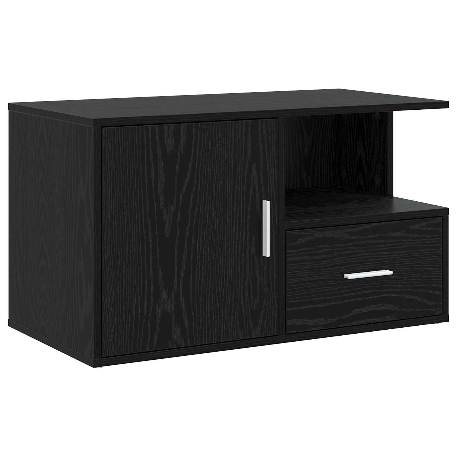 Meuble d'angle Chêne noir 200 x 40 x 45 cm Bois d'ingénierie