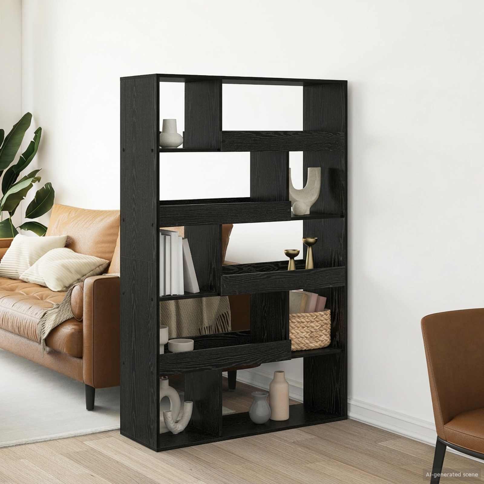 Étagère à livres Chêne noir 100 x 33 x 156,5 cm