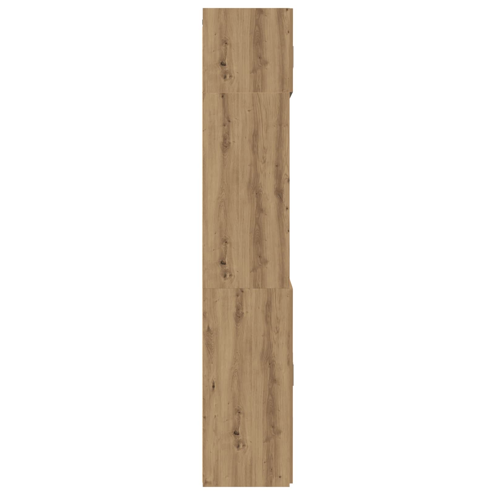 Cabinet de rangement avec étagères Chêne artisanal