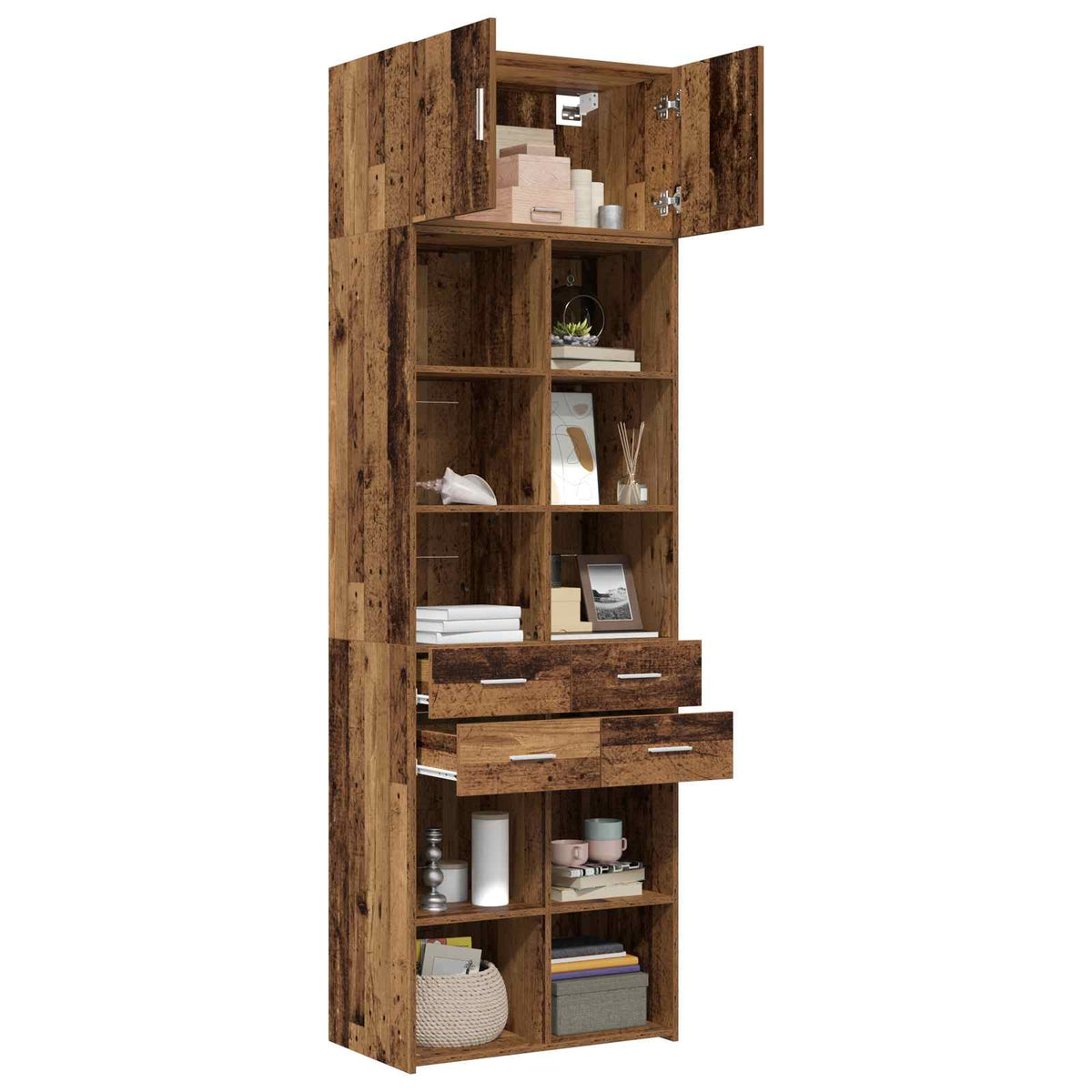 Cabinet de rangement avec étagères Bois ancien - XIOS