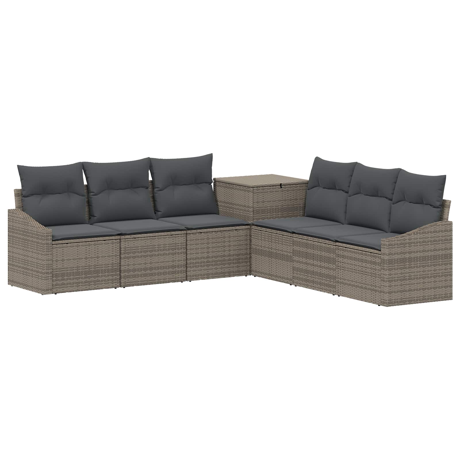 Ensemble de Canapés 7 pcs Gris et Gris foncé