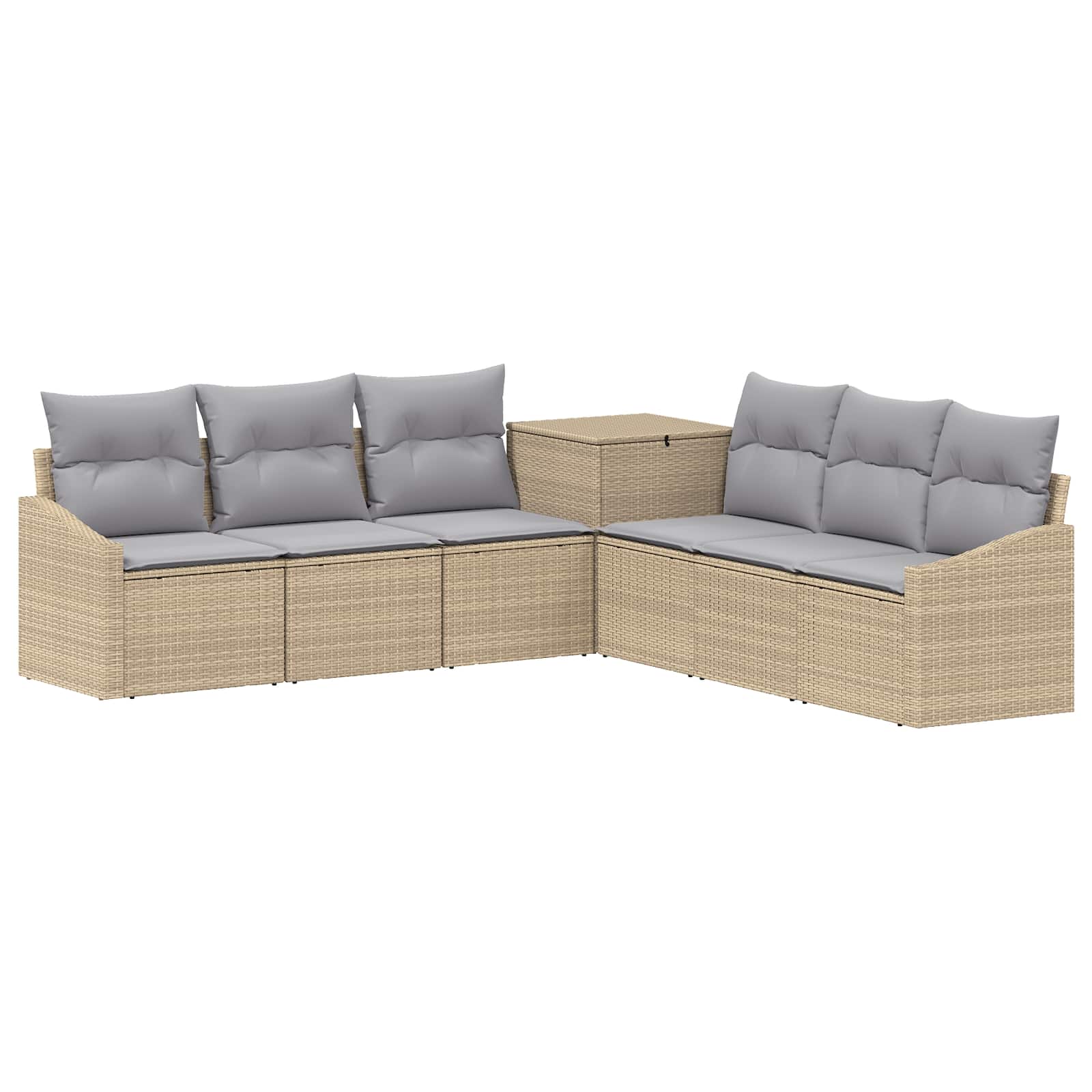 Ensemble de Canapés 7 pcs Beige et Gris clair