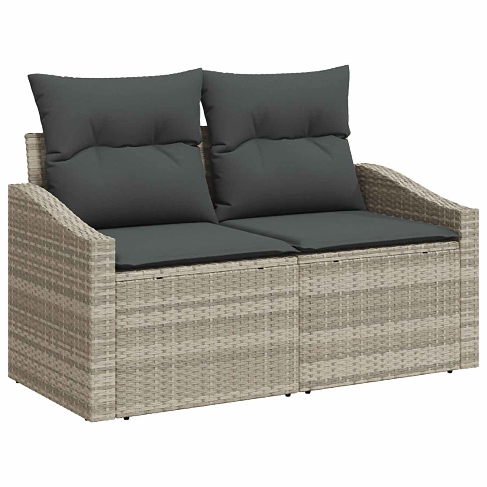 Ensemble de Canapés 7 pcs Gris clair et gris foncé