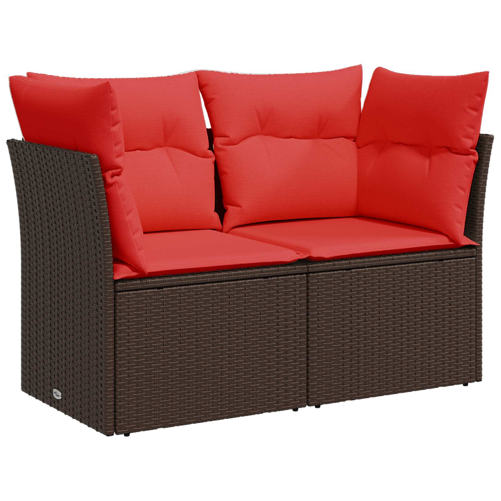 Ensemble de Canapés 7 pcs Marron et rouge