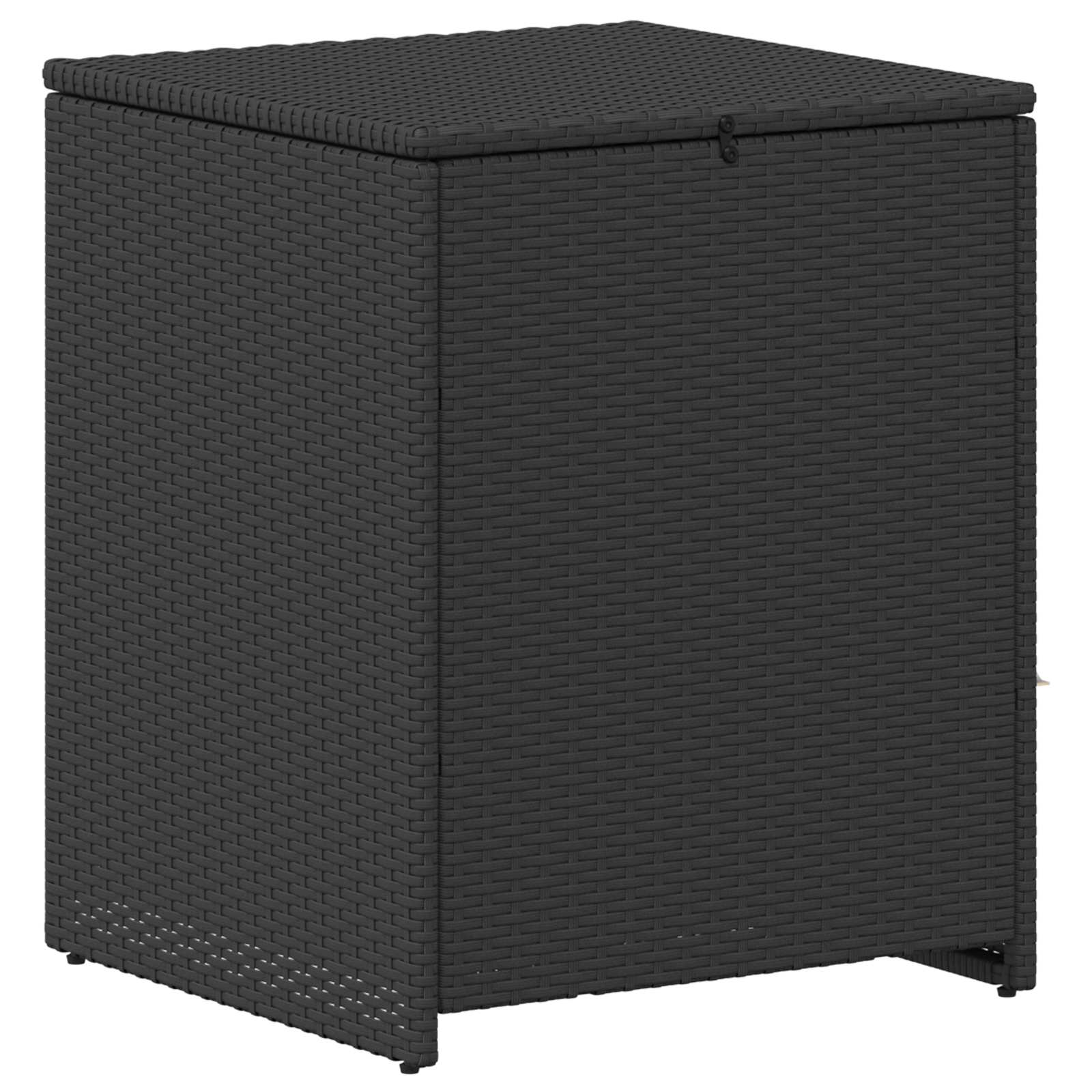 Ensemble de Canapés 7 pcs Noir Rattan synthétique et acier