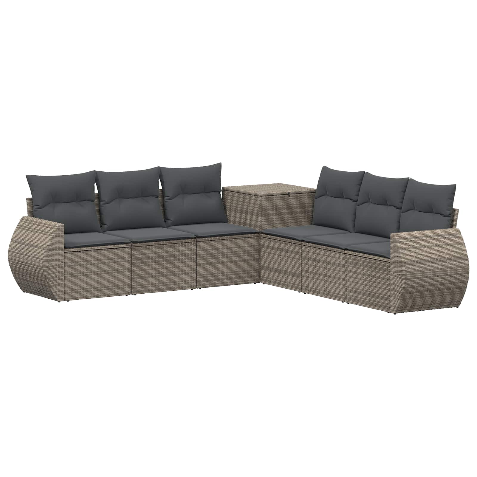 Ensemble de Canapés 7 pcs Gris et Gris foncé