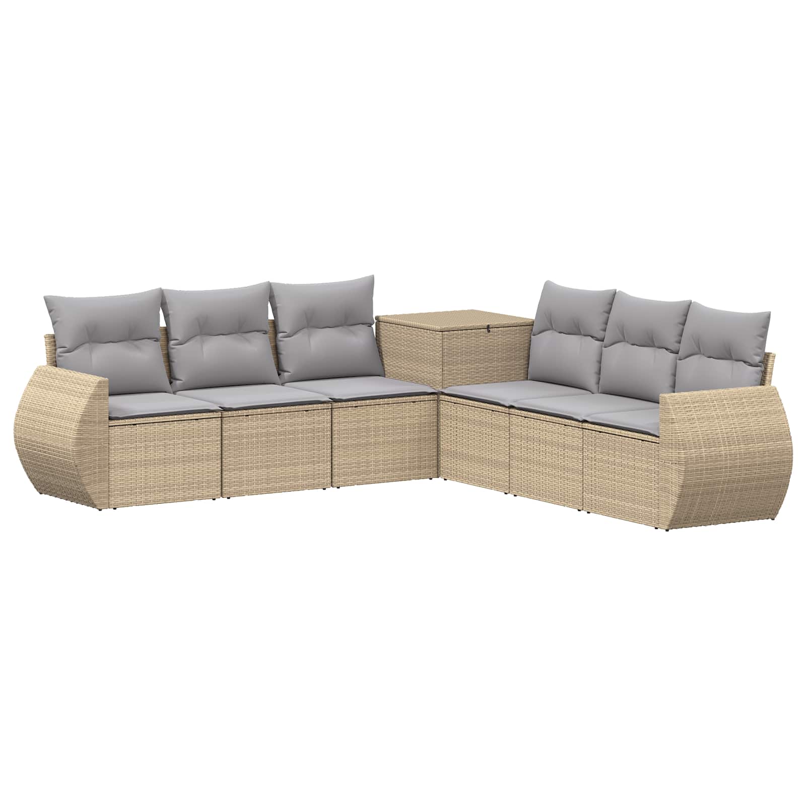 Ensemble de Canapés 7 pcs Beige et Gris clair