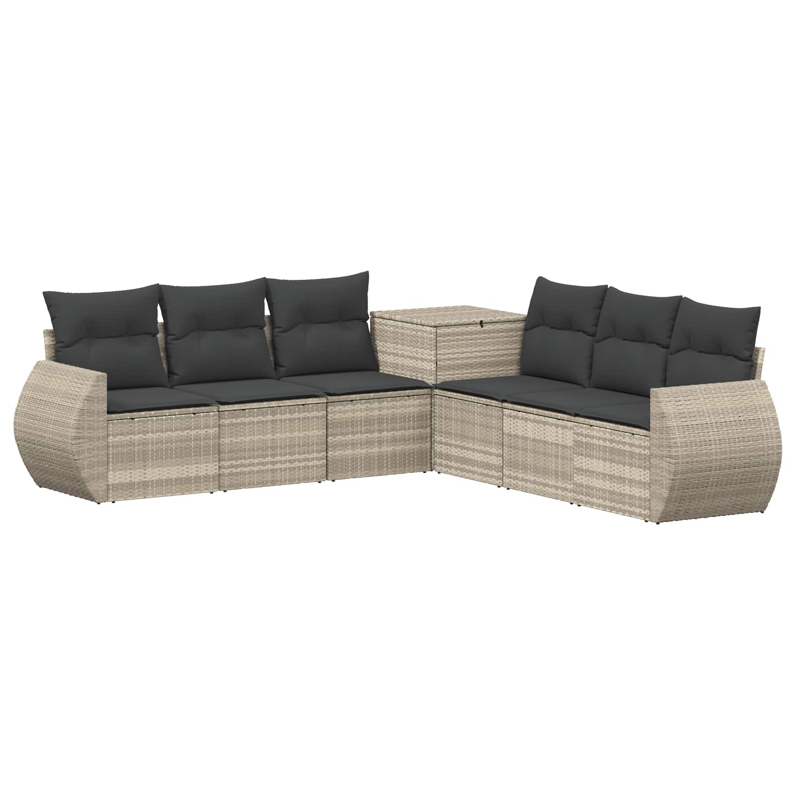 Ensemble de Canapés 7 pcs Gris clair et gris foncé