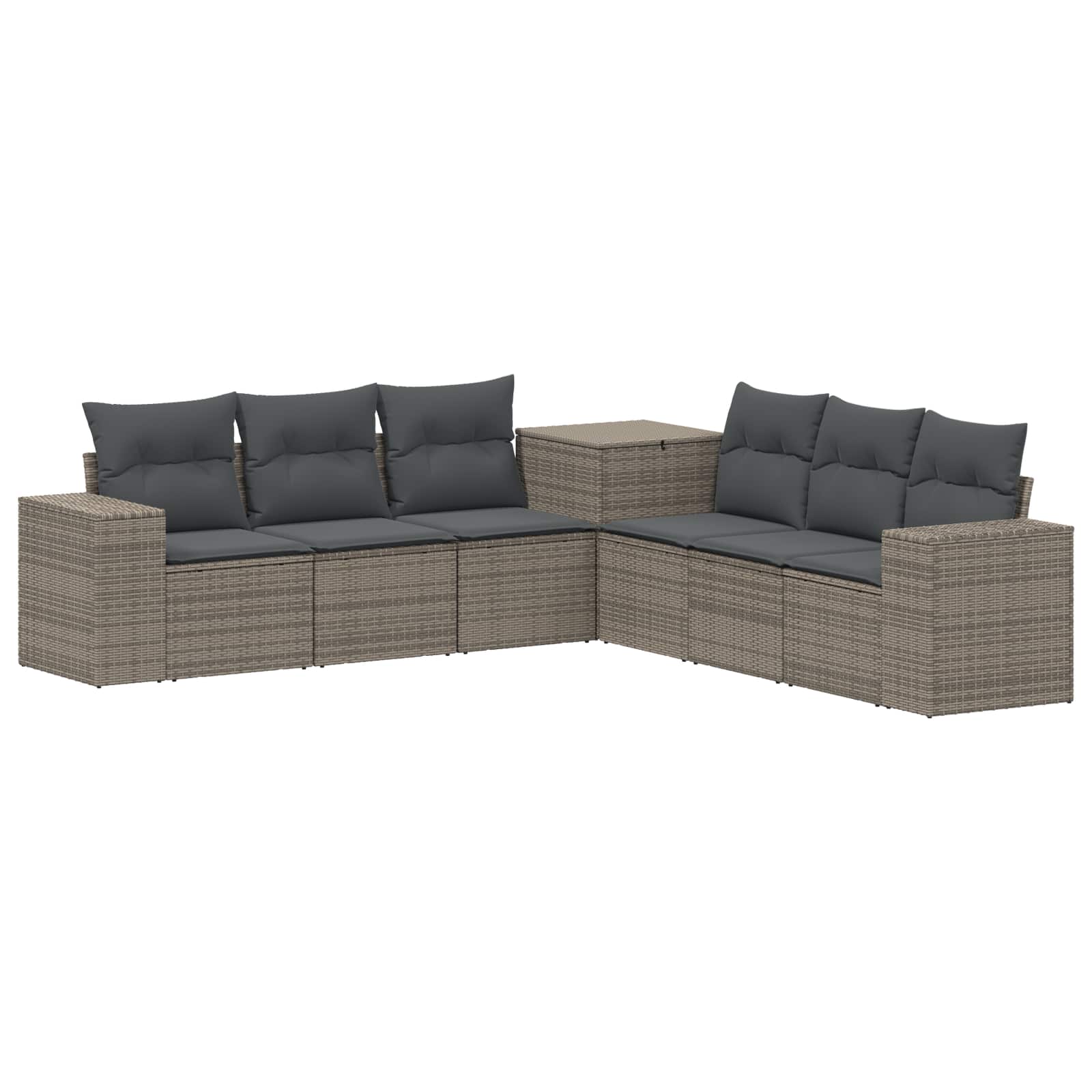 Ensemble de Canapés 7 pcs Gris et Gris foncé