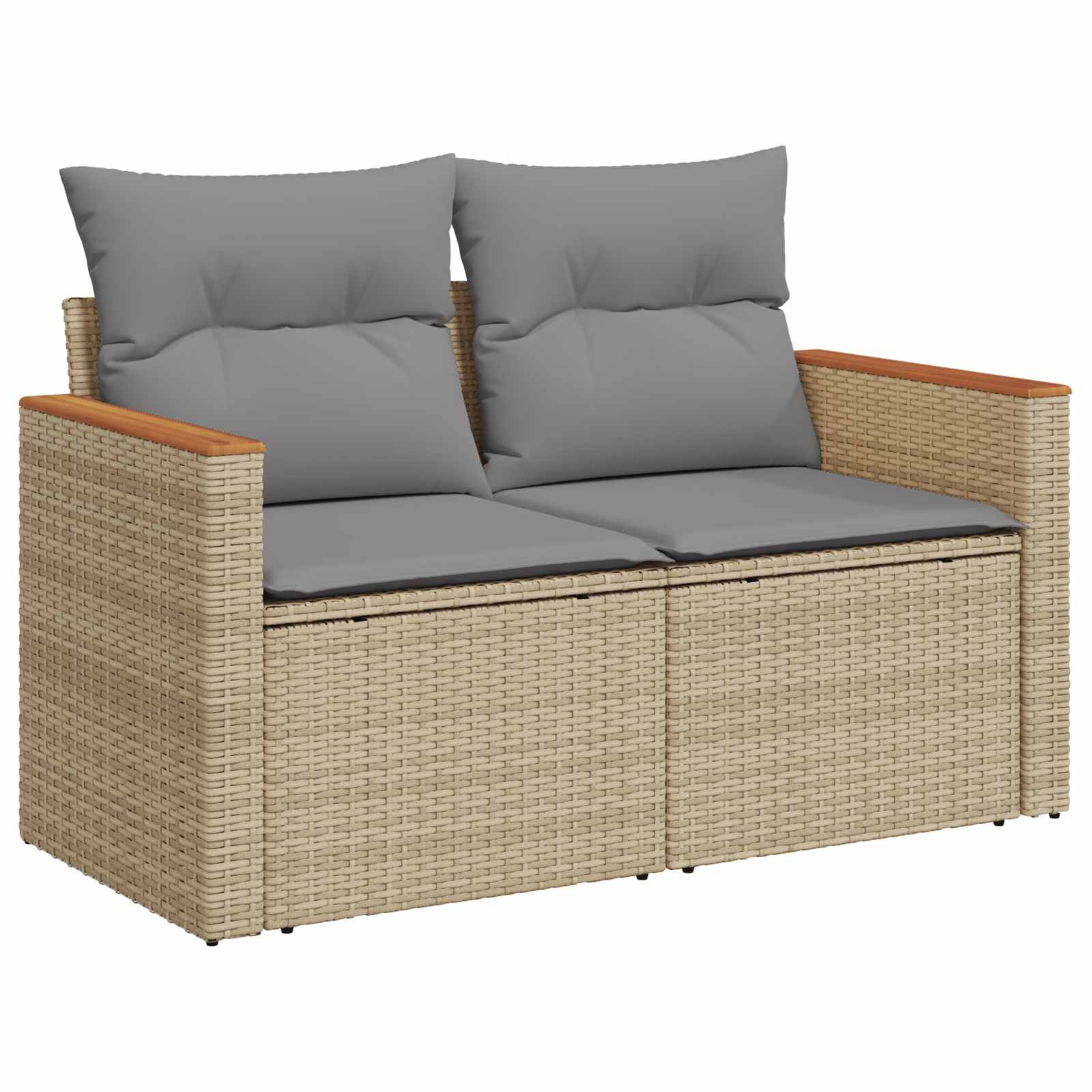 Ensemble de Canapés 7 pcs Beige et Gris clair
