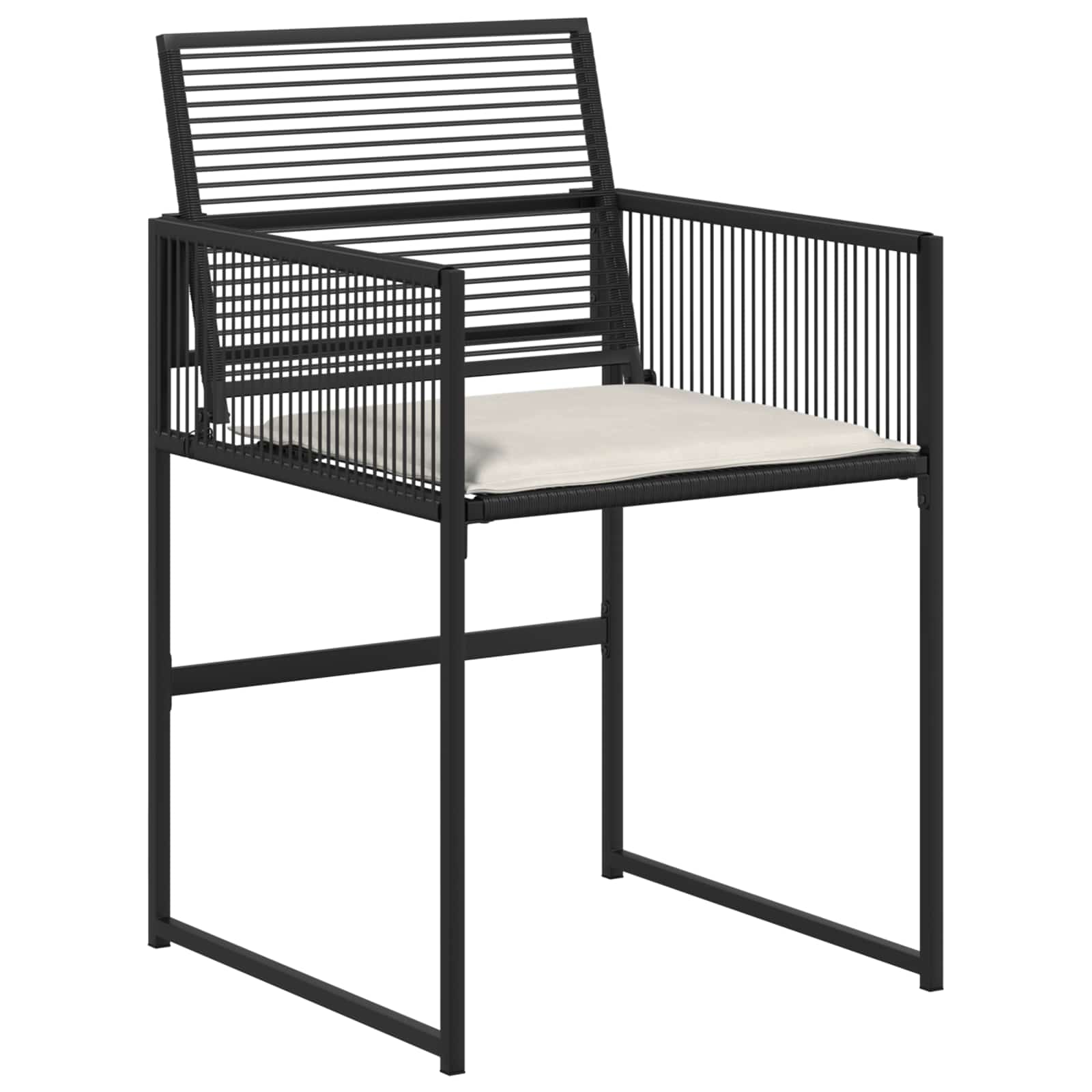 Ensemble de salle à manger pour jardin 5 pcs Noir polyrotin - XIOS