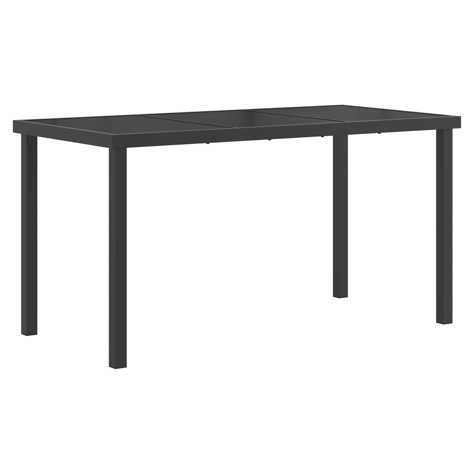Ensemble de salle à manger pour jardin 5 pcs Noir et anthracite - XIOS