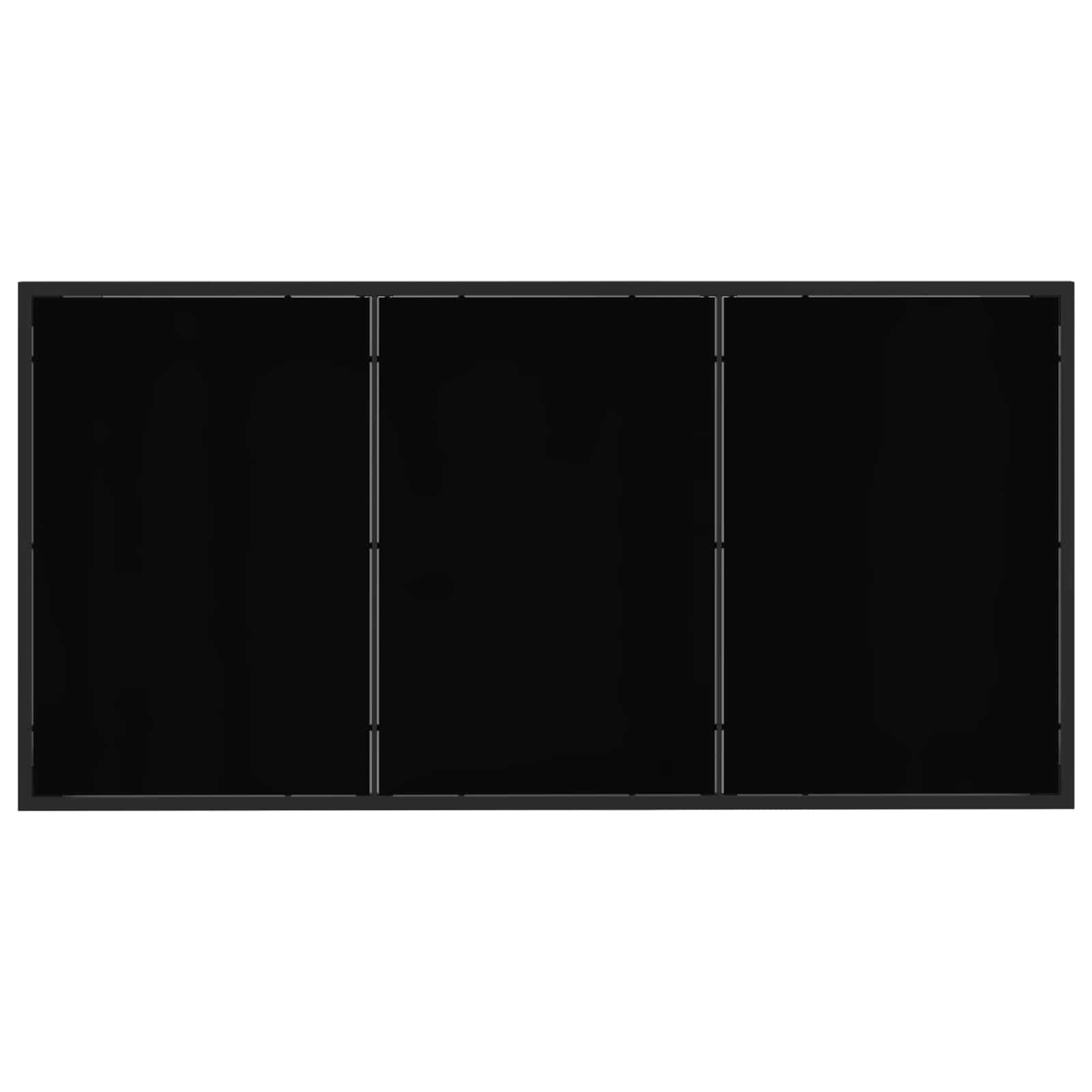 Ensemble de salle à manger pour jardin 9 pcs Noir et anthracite - XIOS