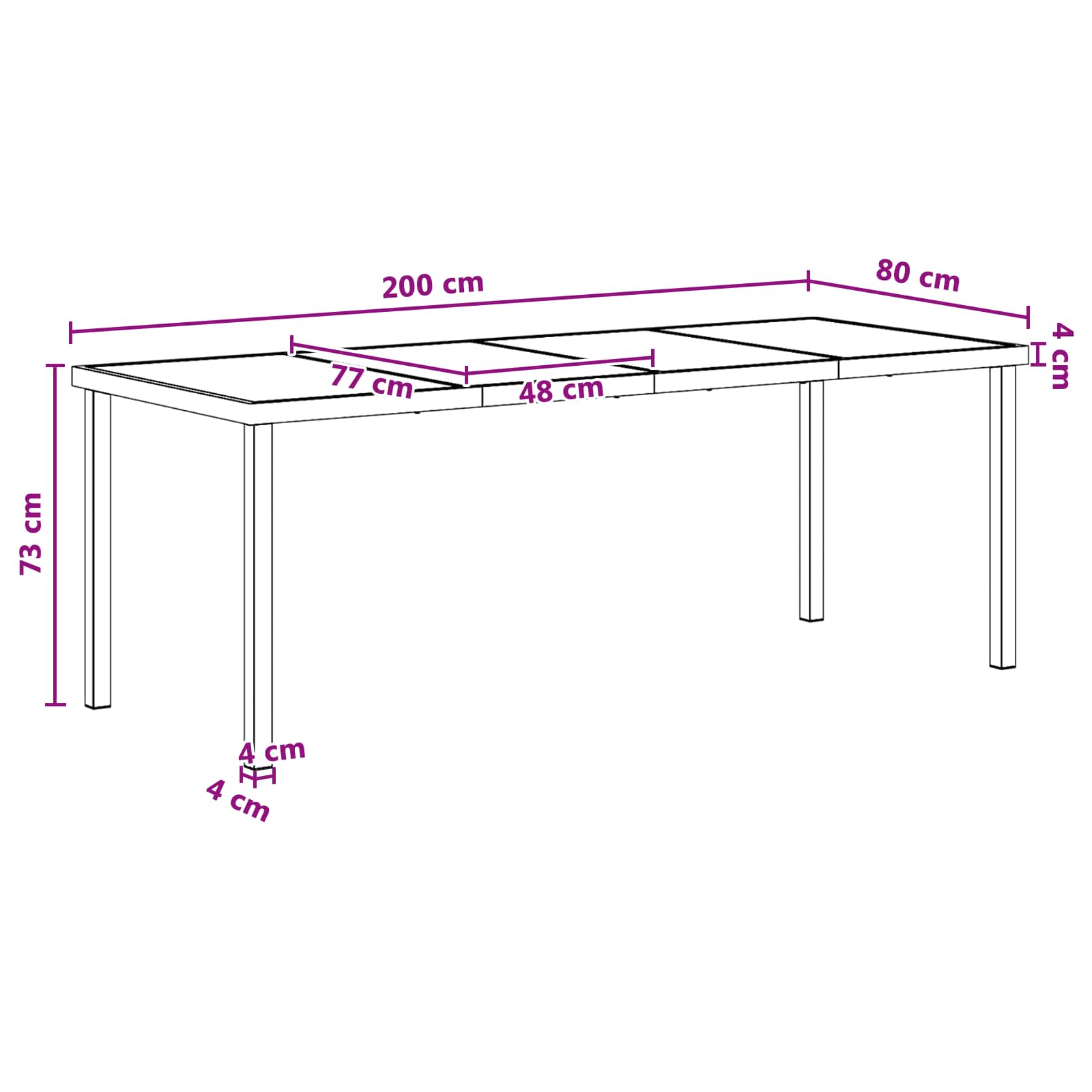Ensemble de salle à manger pour jardin 9 pcs Noir et anthracite - XIOS