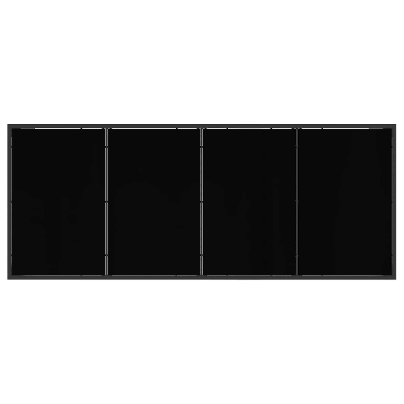 Ensemble de salle à manger pour jardin 9 pcs Noir et anthracite - XIOS