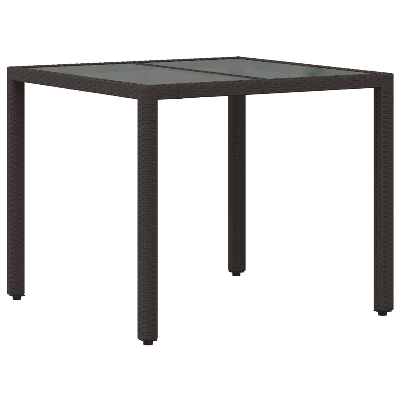 Ensemble de repas extérieur 5 pc Noir polyrotin