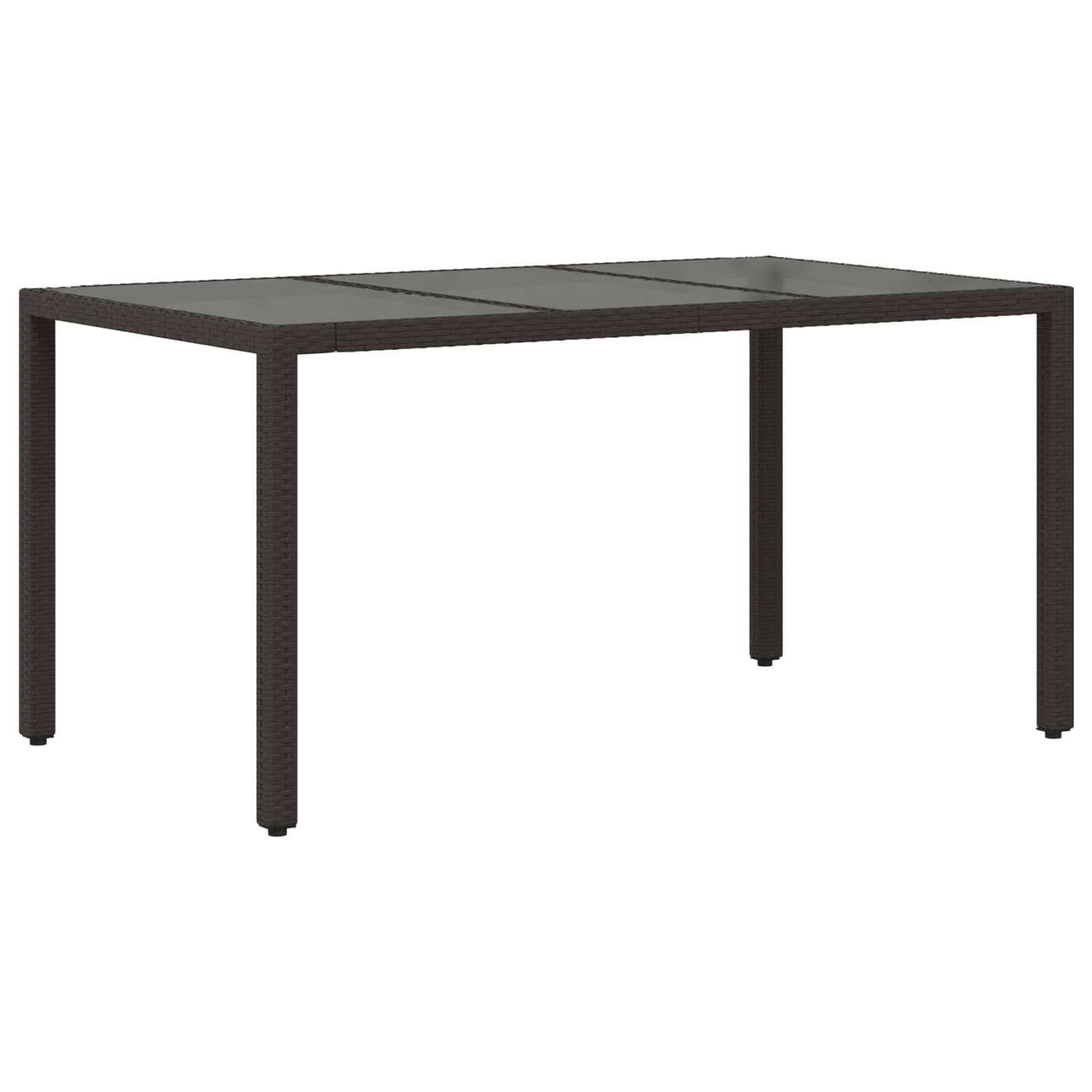 Ensemble de repas extérieur 5 pc Noir polyrotin