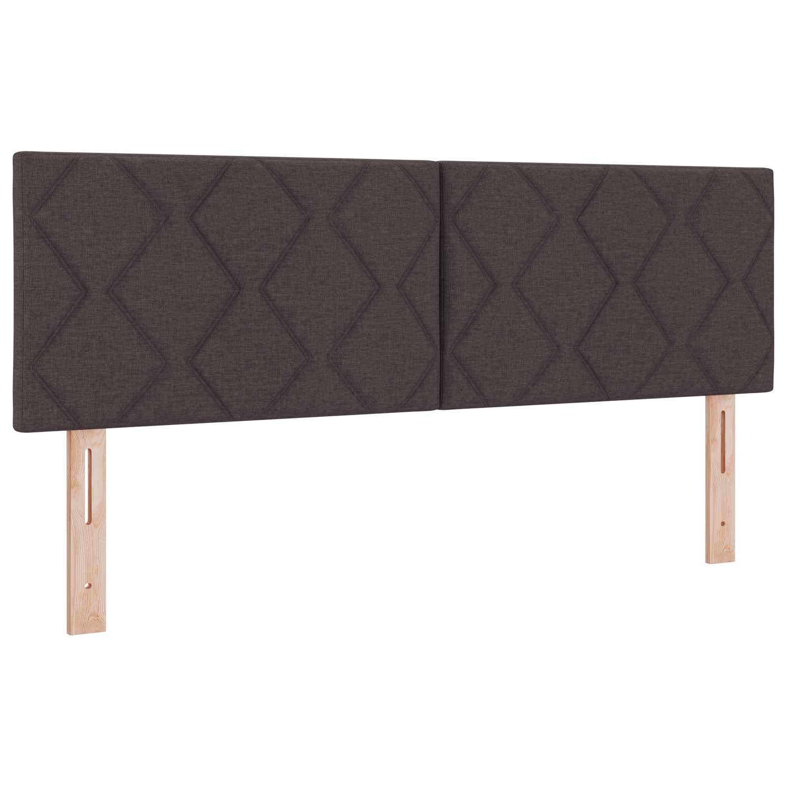 Lit boxspring avec matelas Marron foncé 140 x 190 cm Tissu
