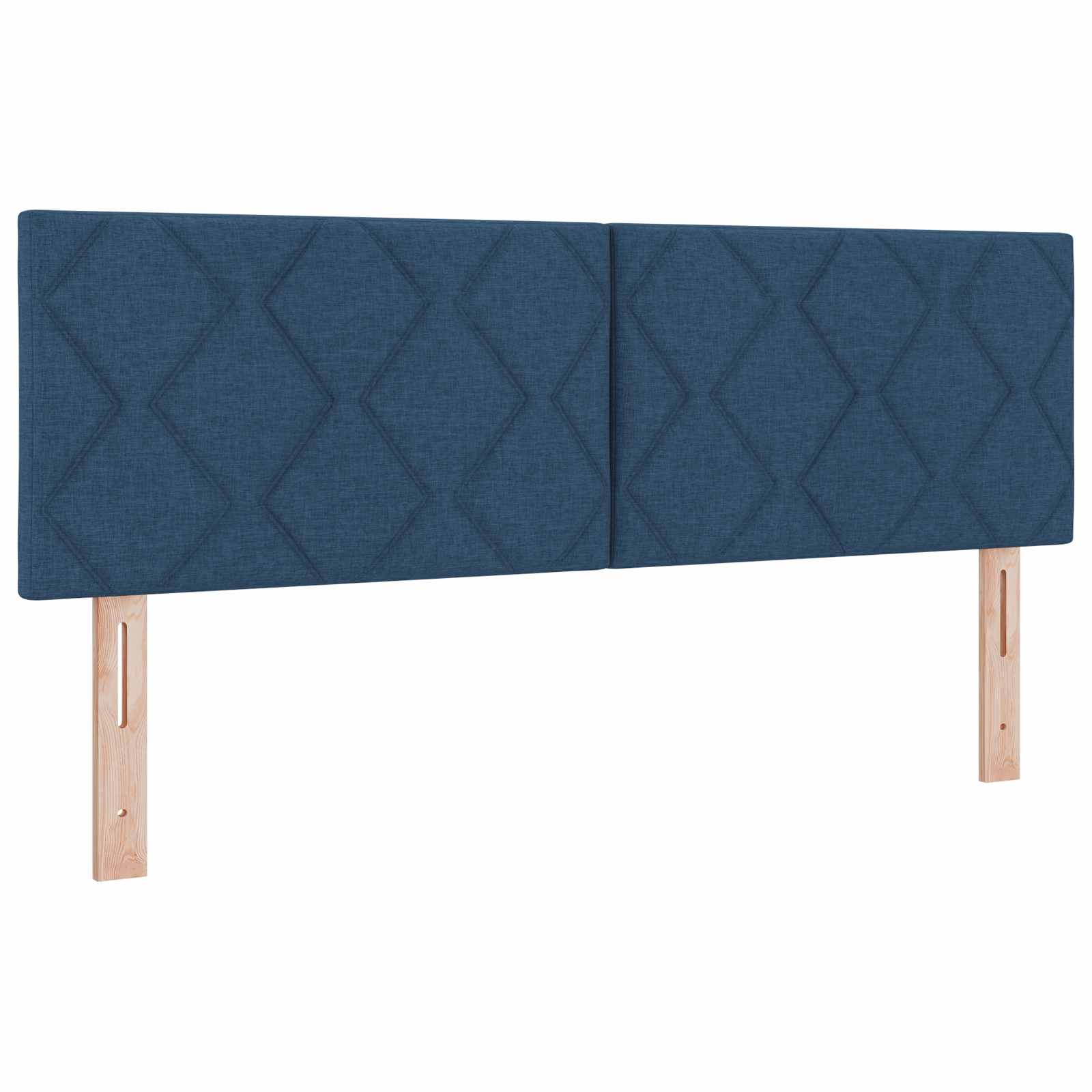 Lit boxspring avec matelas Bleu 140 x 190 cm Tissu - XIOS