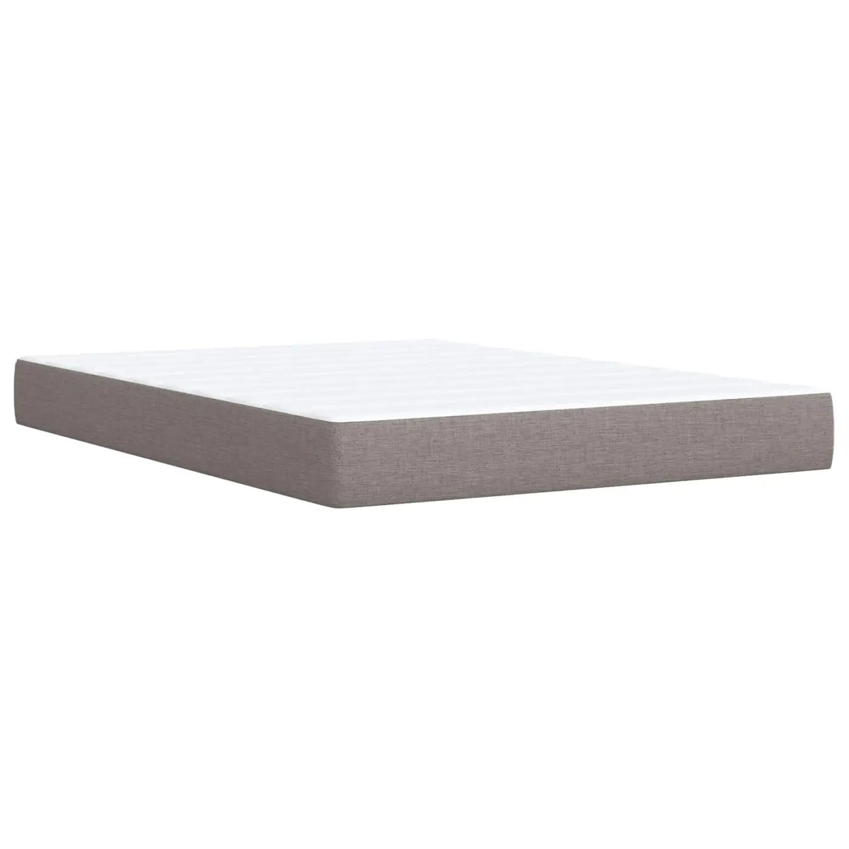 Lit boxspring avec matelas Taupe 140 x 200 cm Tissu - XIOS