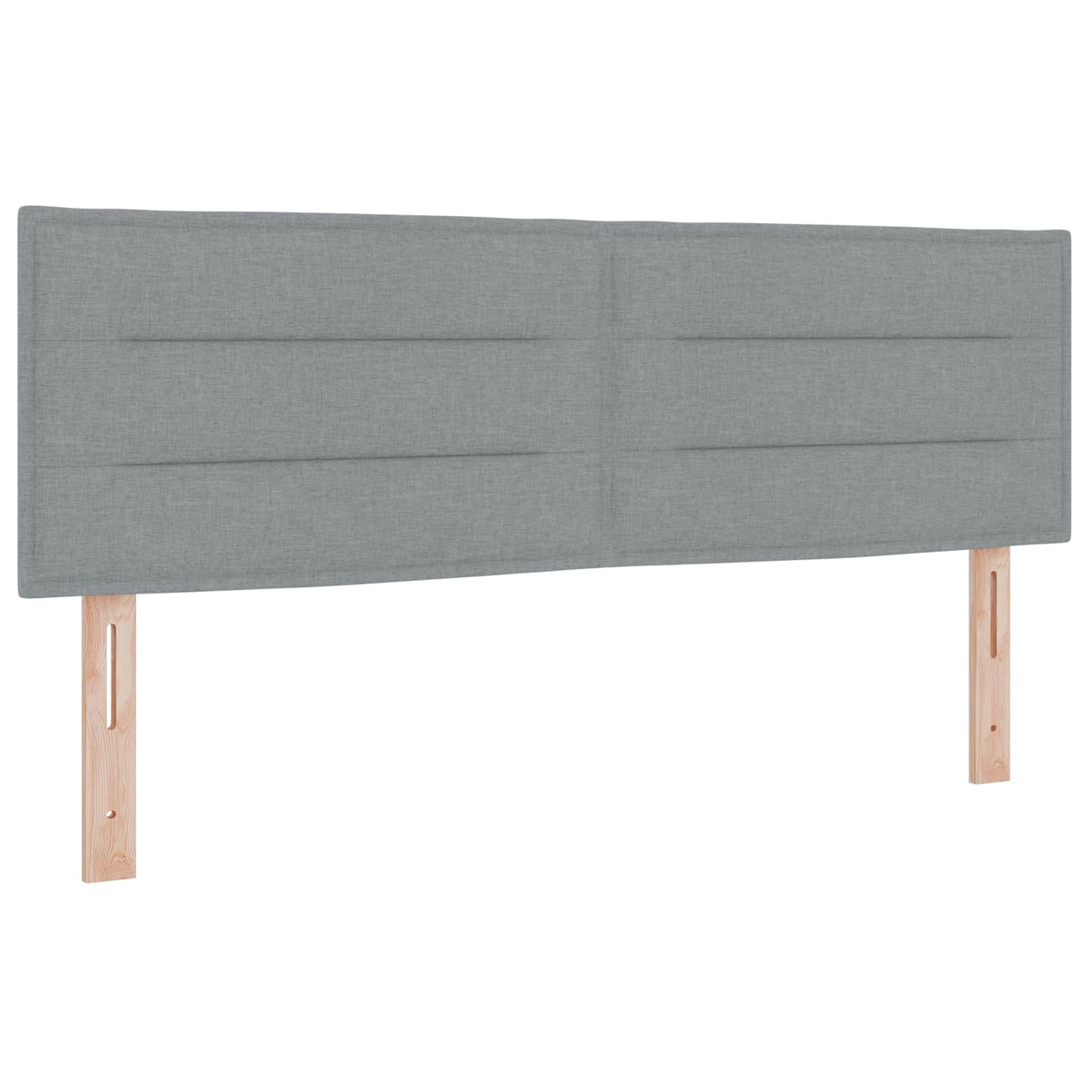 Lit boxspring avec matelas Gris clair 160 x 200 cm Tissu