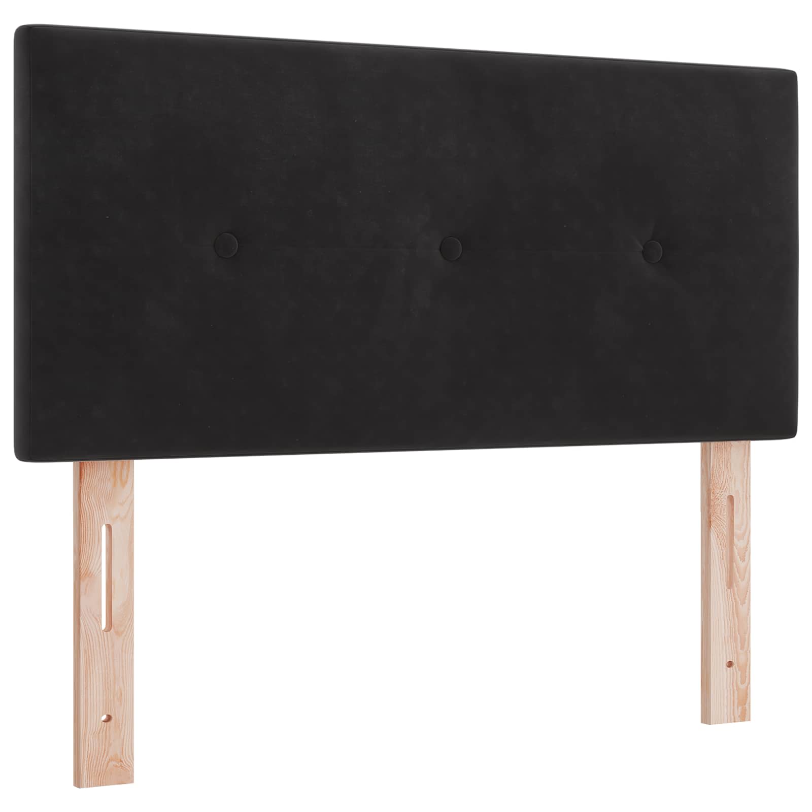 Lit boxspring avec matelas Noir 80 x 200 cm Velours - XIOS