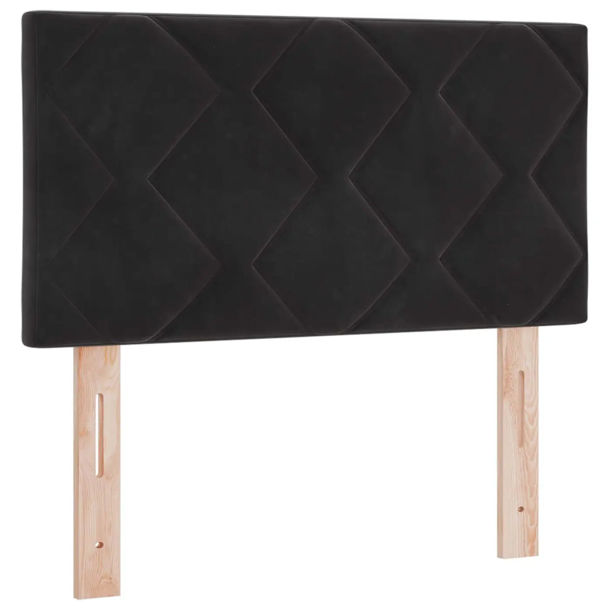 Lit boxspring avec matelas Noir 80 x 200 cm Velours - XIOS