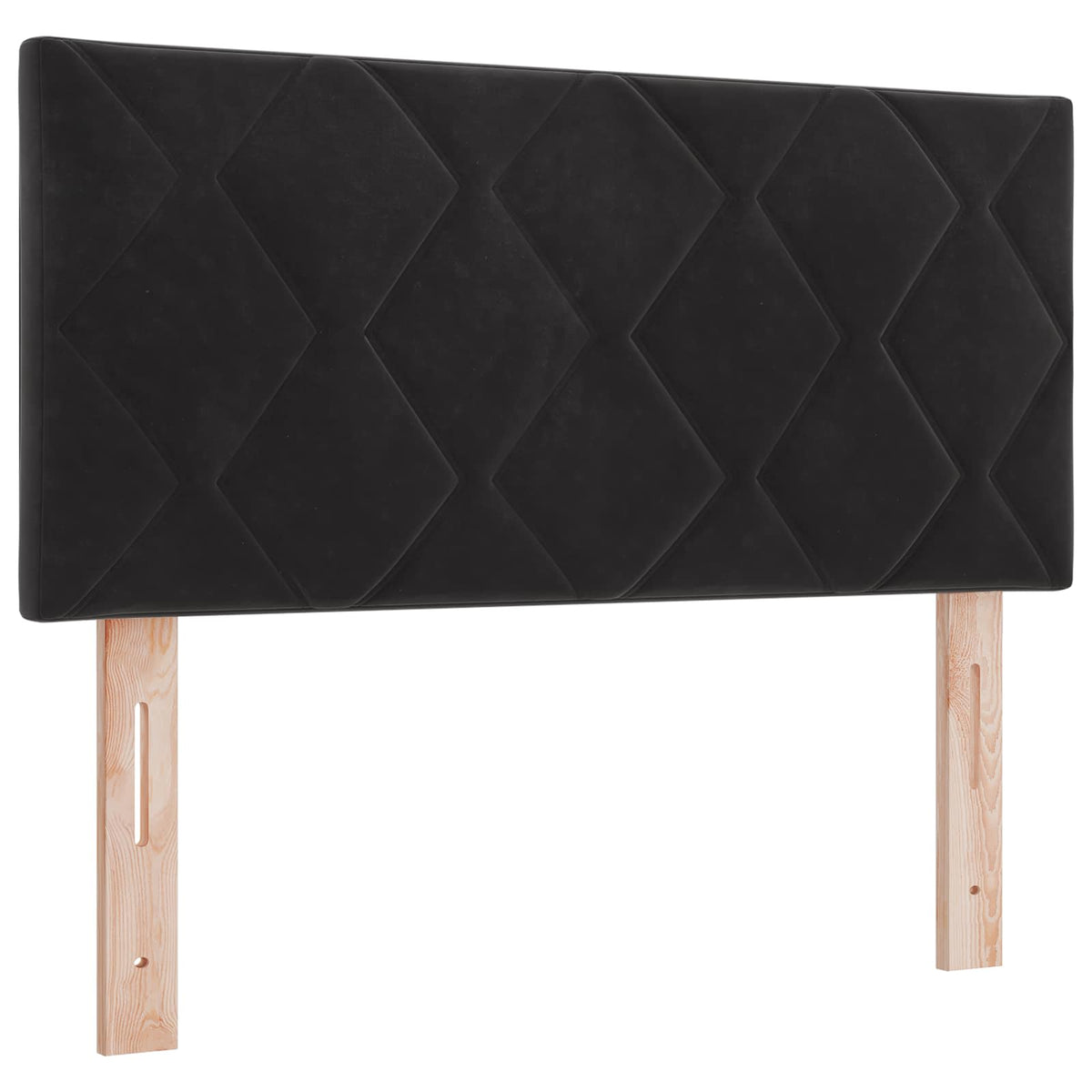 Lit boxspring avec matelas Noir 90 x 200 cm Velours