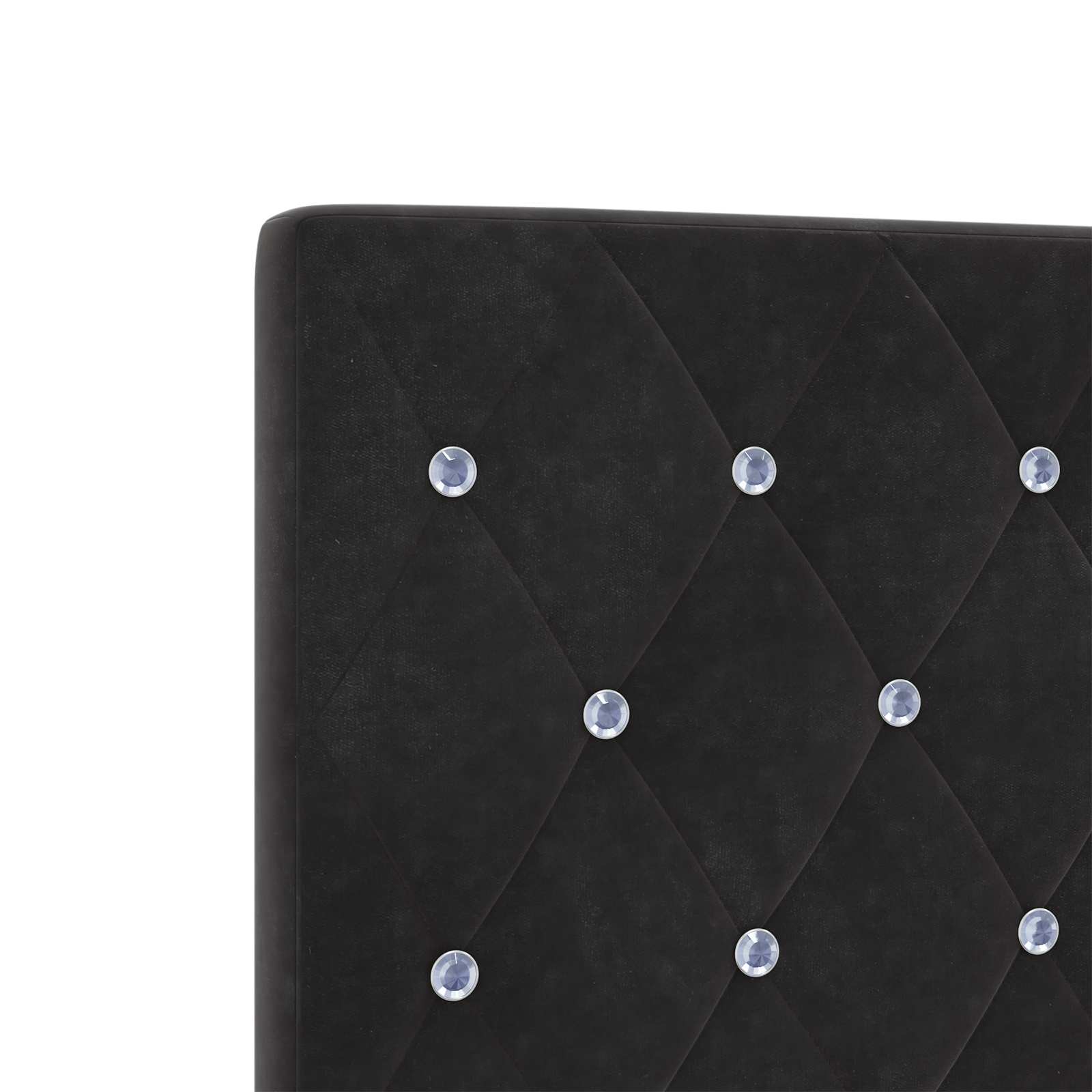 Lit boxspring avec matelas Noir 140 x 190 cm Velours