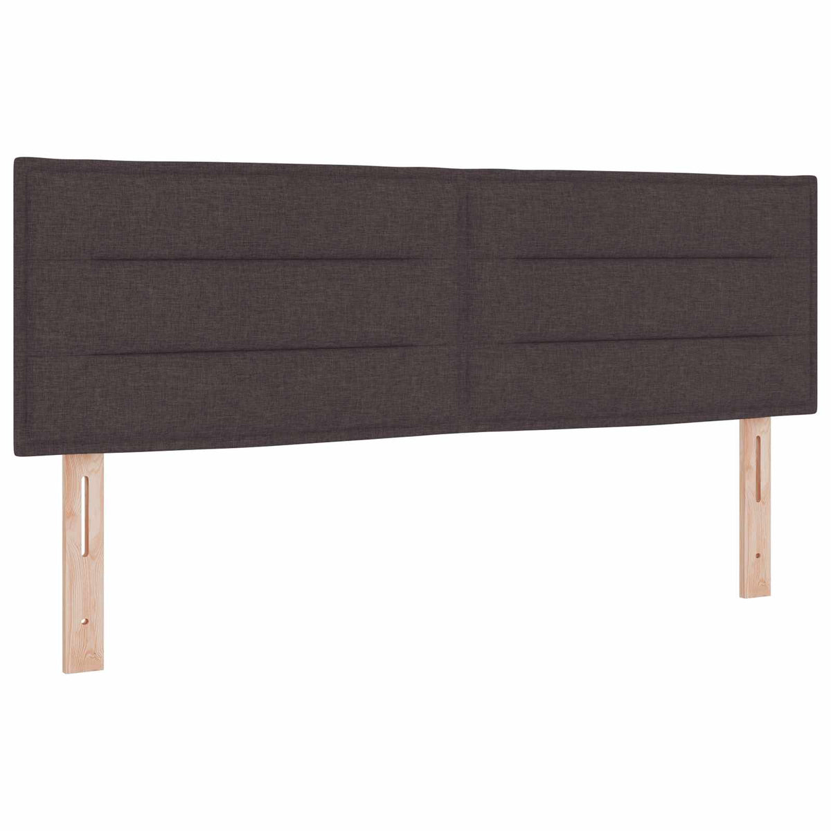 Lit boxspring avec matelas Marron foncé 160 x 200 cm Tissu