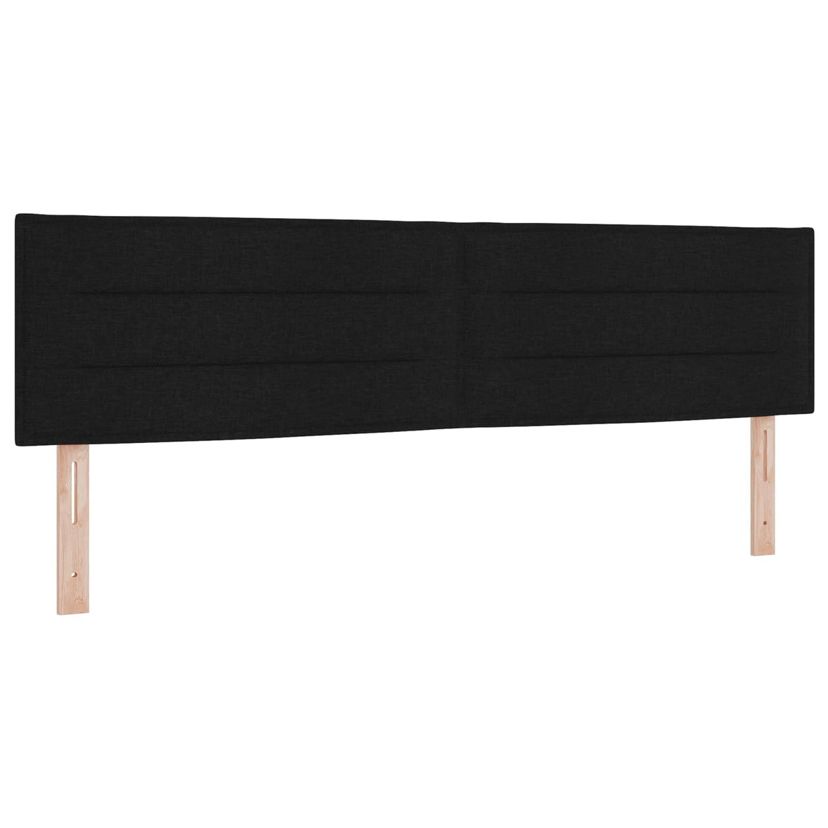 Lit boxspring avec matelas Noir 180 x 200 cm Tissu