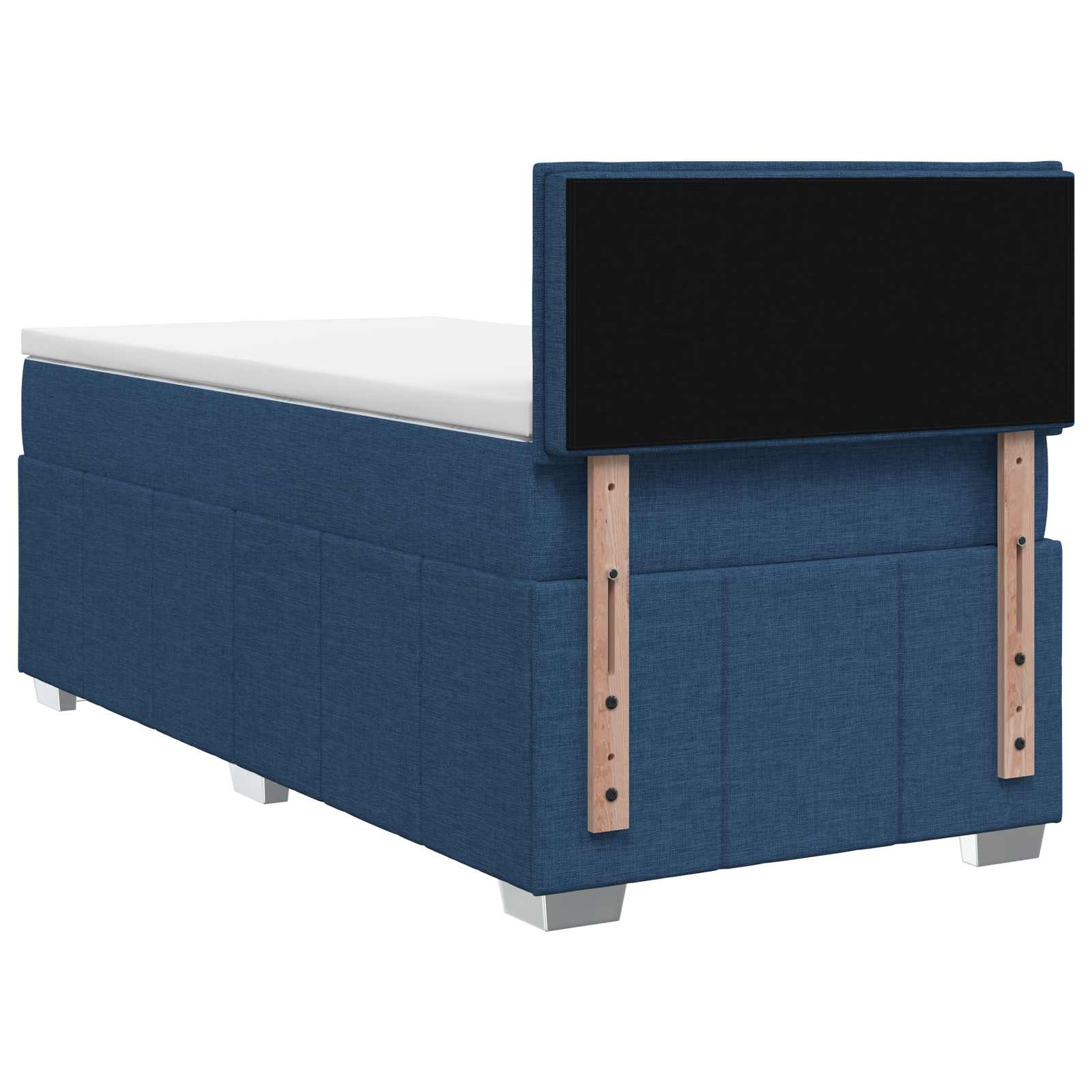 Lit boxspring avec matelas Bleu 90 x 200 cm Tissu - XIOS