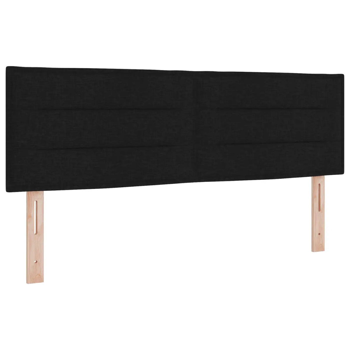 Lit boxspring avec matelas Noir 140 x 190 cm Tissu - XIOS