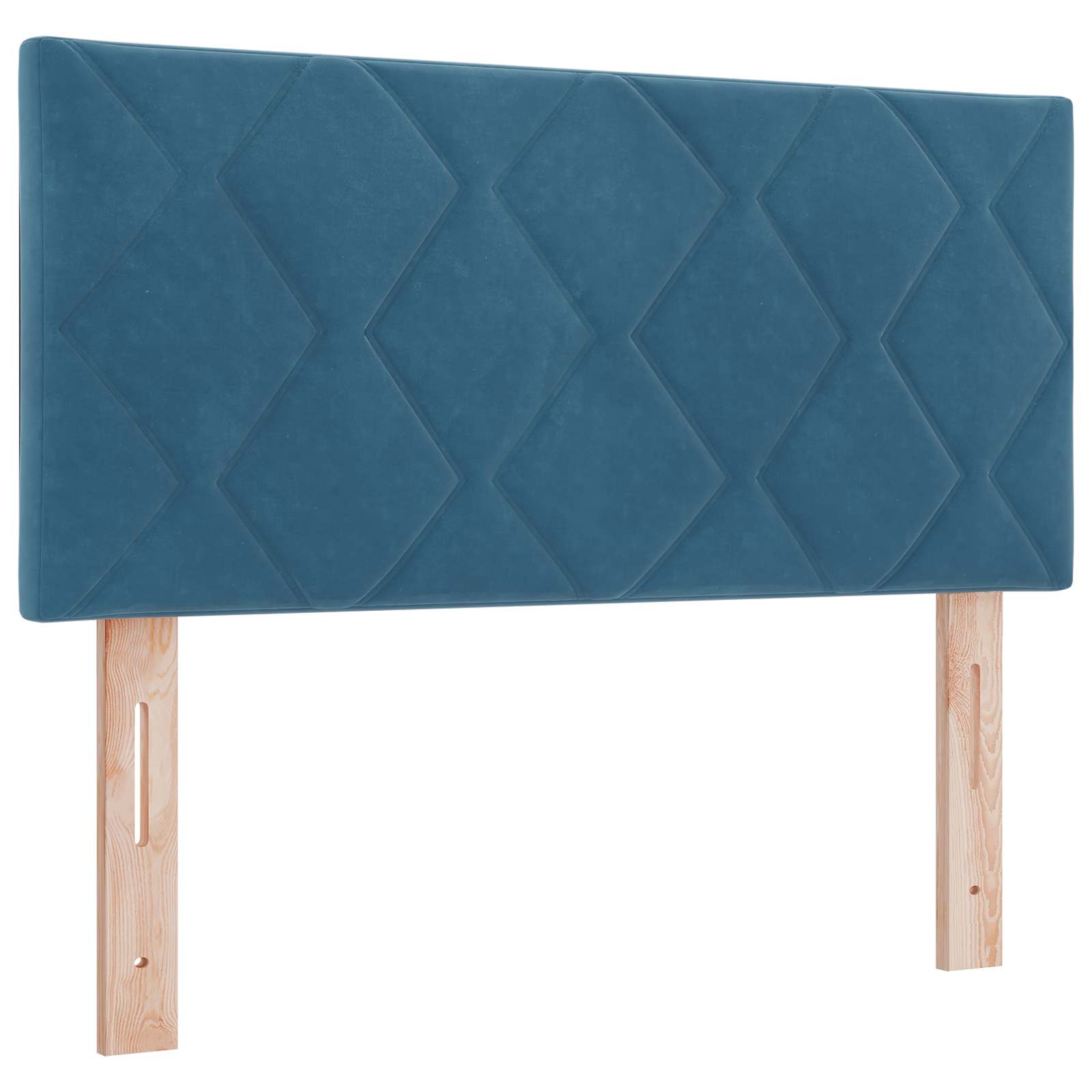 Lit boxspring avec matelas Bleu foncé 90 x 200 cm Velours - XIOS