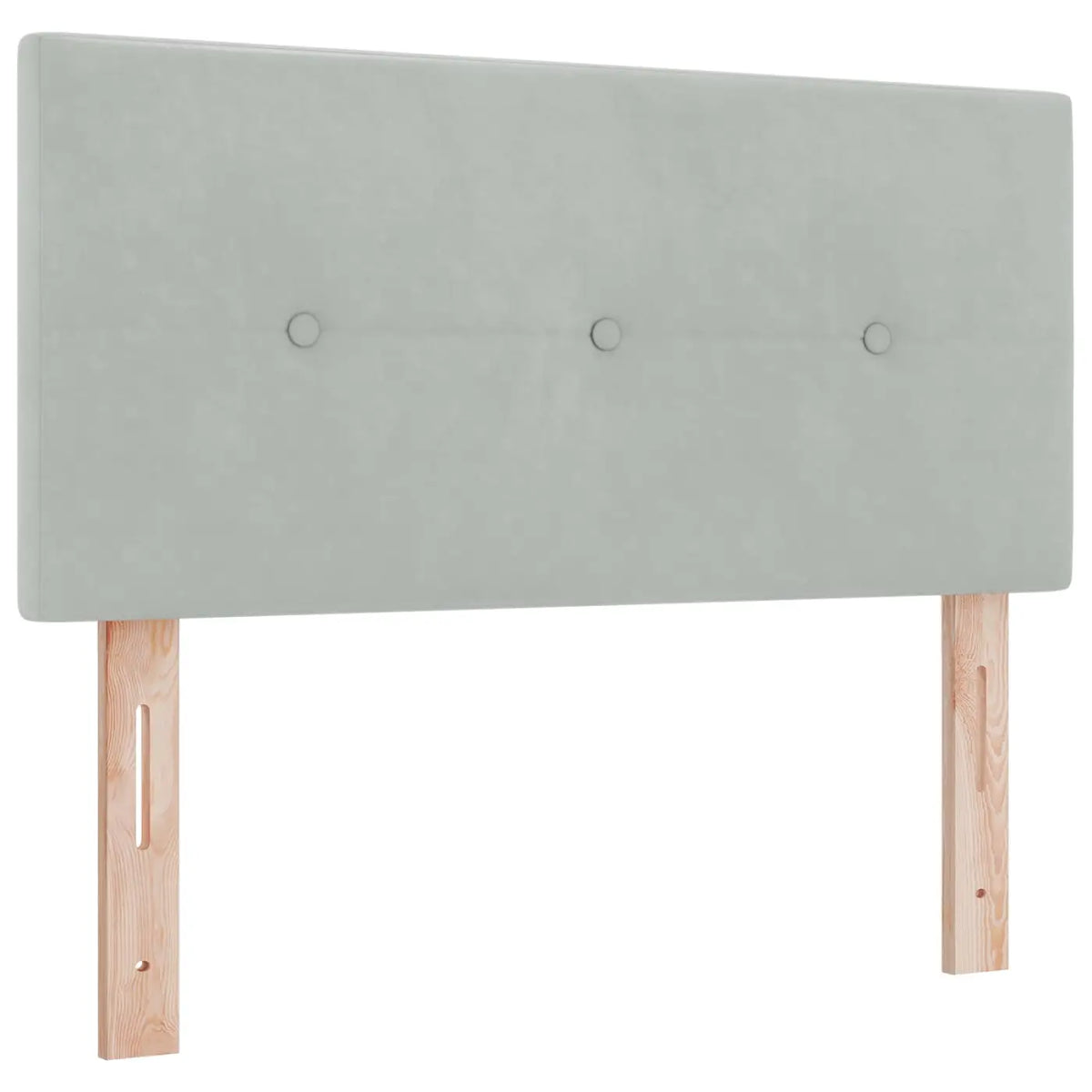 Lit boxspring avec matelas Gris clair 120 x 200 cm Velours - XIOS