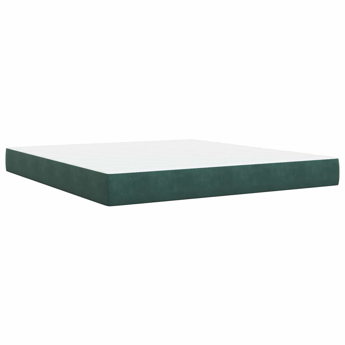 Lit boxspring avec matelas Vert foncé 180 x 200 cm Velours