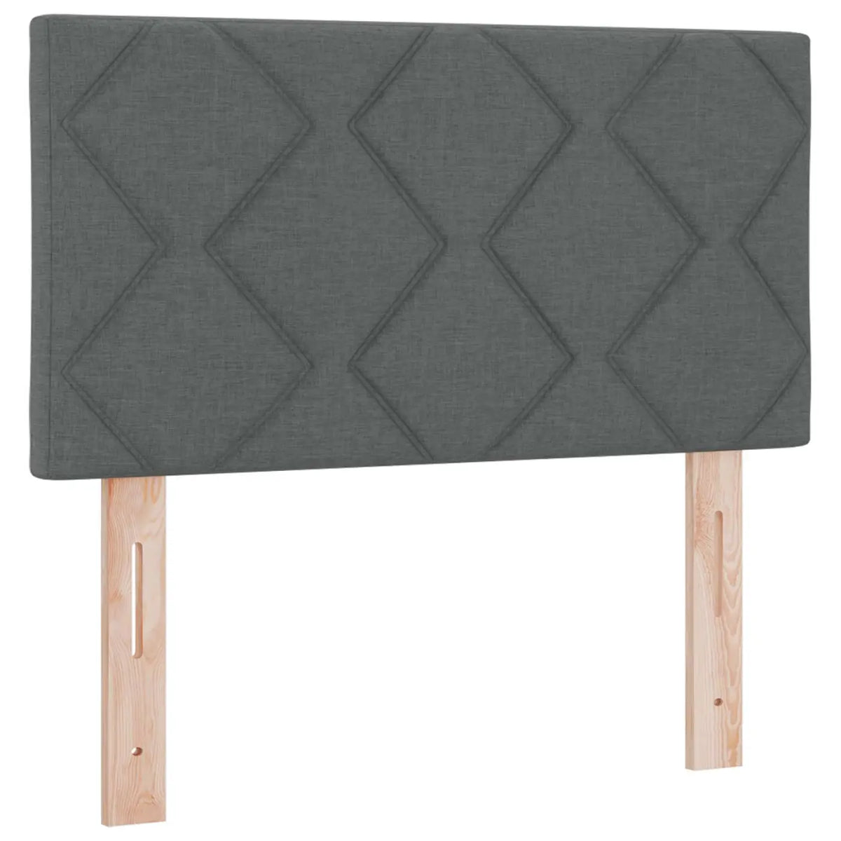 Lit de box spring avec matelas et LED Gris foncé 80 x 200 cm - XIOS