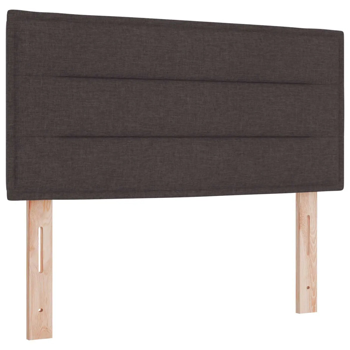 Lit de box spring avec matelas et LED Marron foncé 90 x 190 cm - XIOS