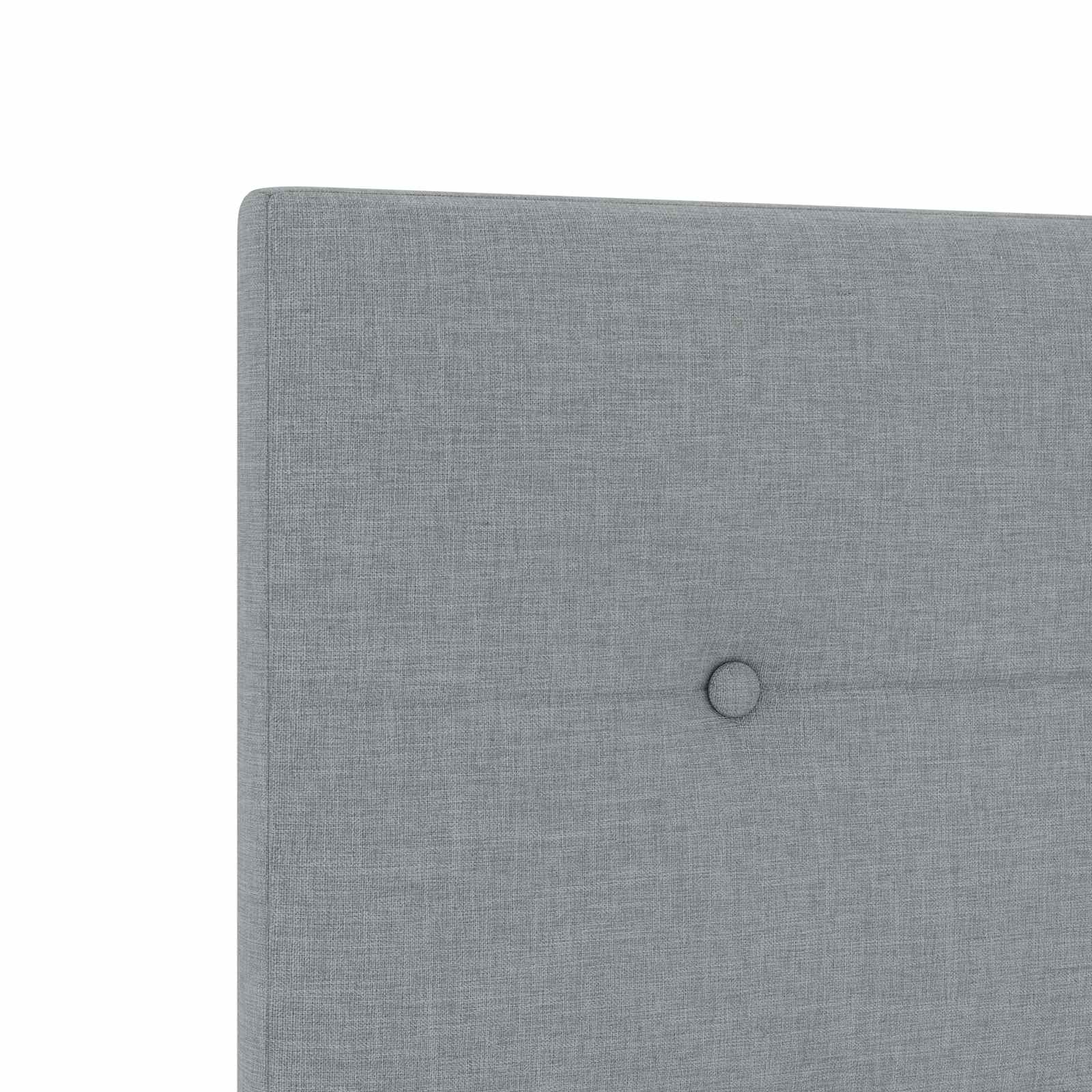 Lit de box spring avec matelas et LED Gris clair 120 x 190 cm