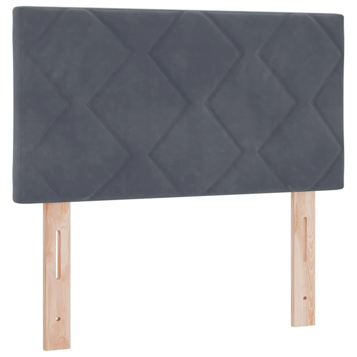 Lit de box spring avec matelas et LED Gris foncé 80 x 200 cm - XIOS