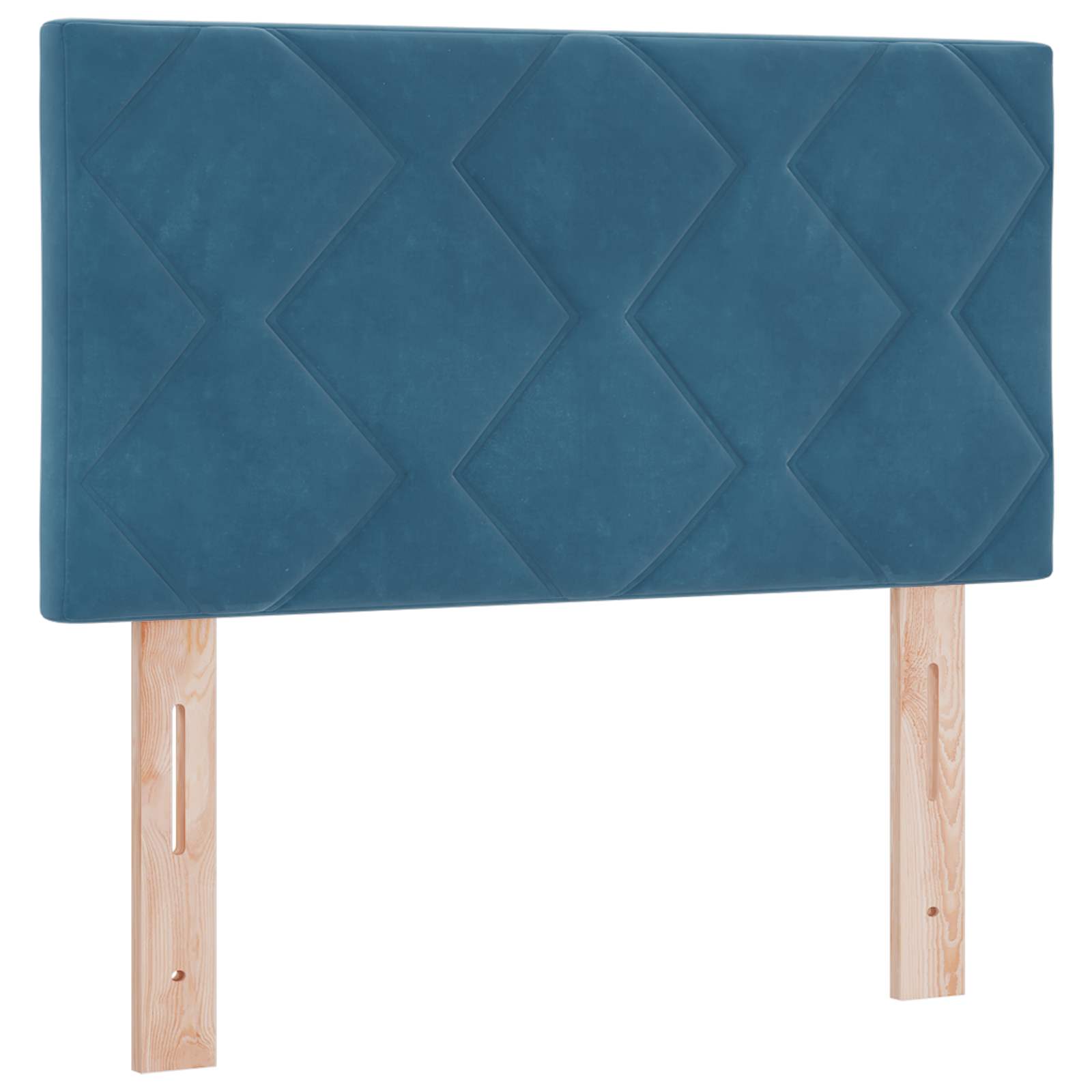 Lit de box spring avec matelas et LED Bleu 80 x 200 cm Velours