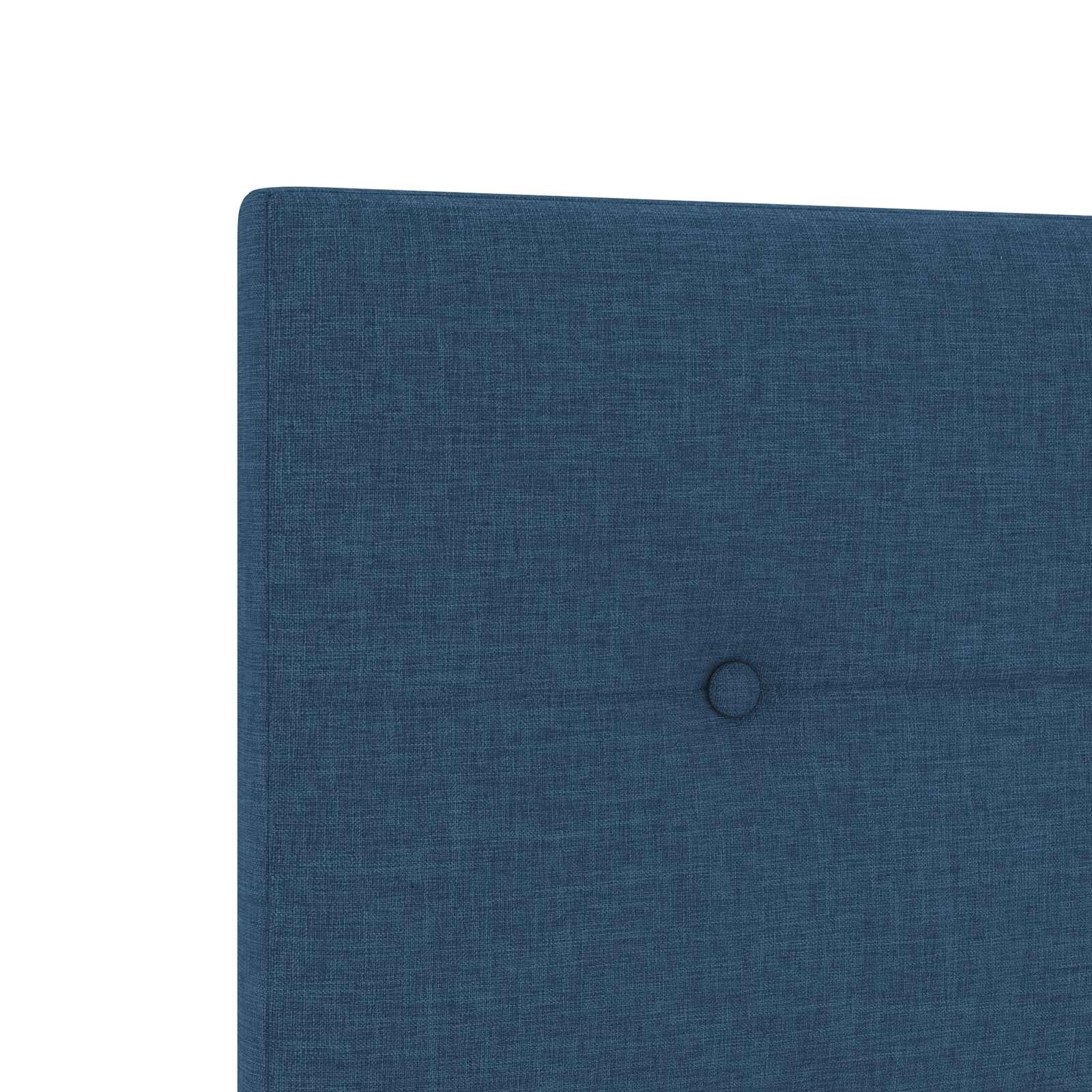 Lit boxspring avec matelas Bleu 80 x 200 cm Tissu