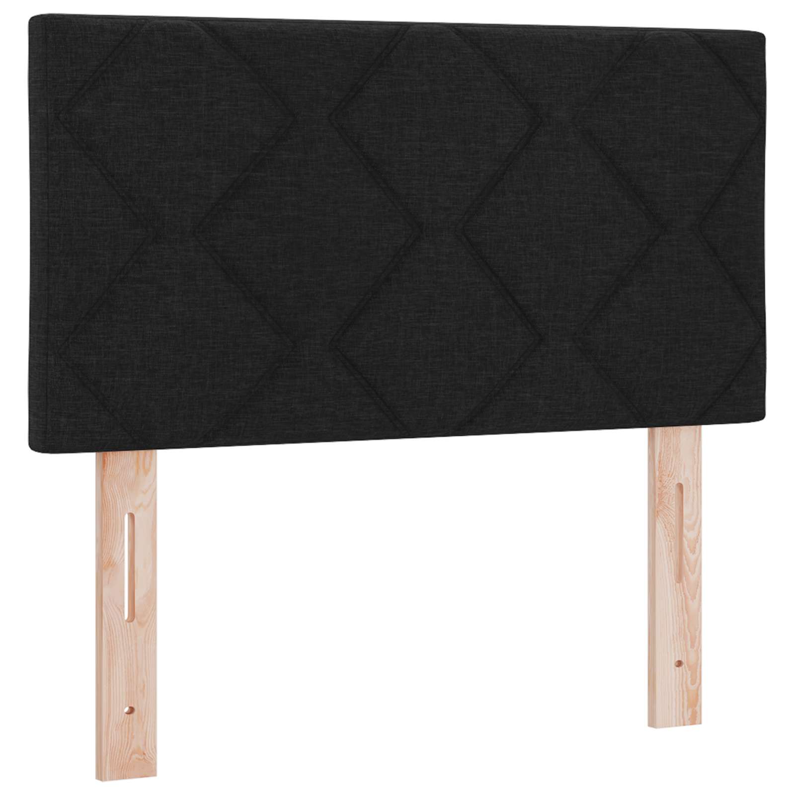 Lit boxspring avec matelas Noir 80 x 200 cm Tissu - XIOS