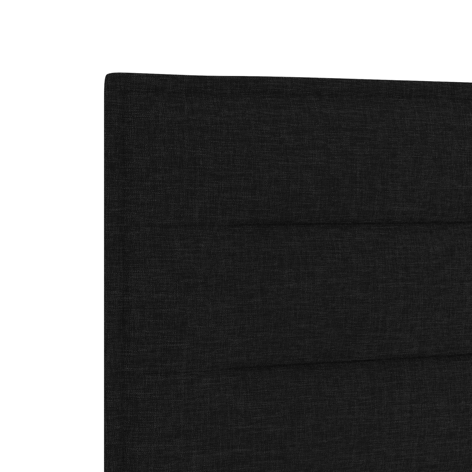 Lit boxspring avec matelas Noir 90 x 200 cm Tissu - XIOS