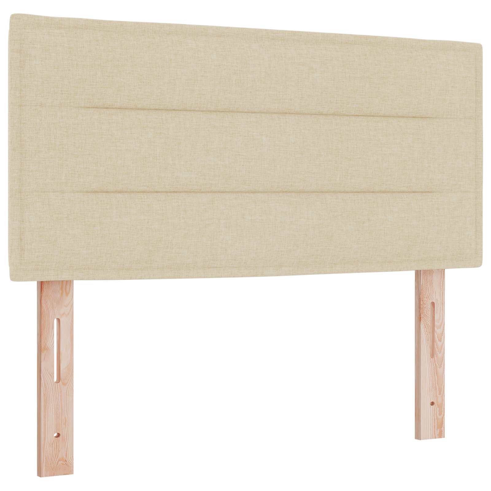 Lit boxspring avec matelas Crème 100 x 200 cm Tissu - XIOS