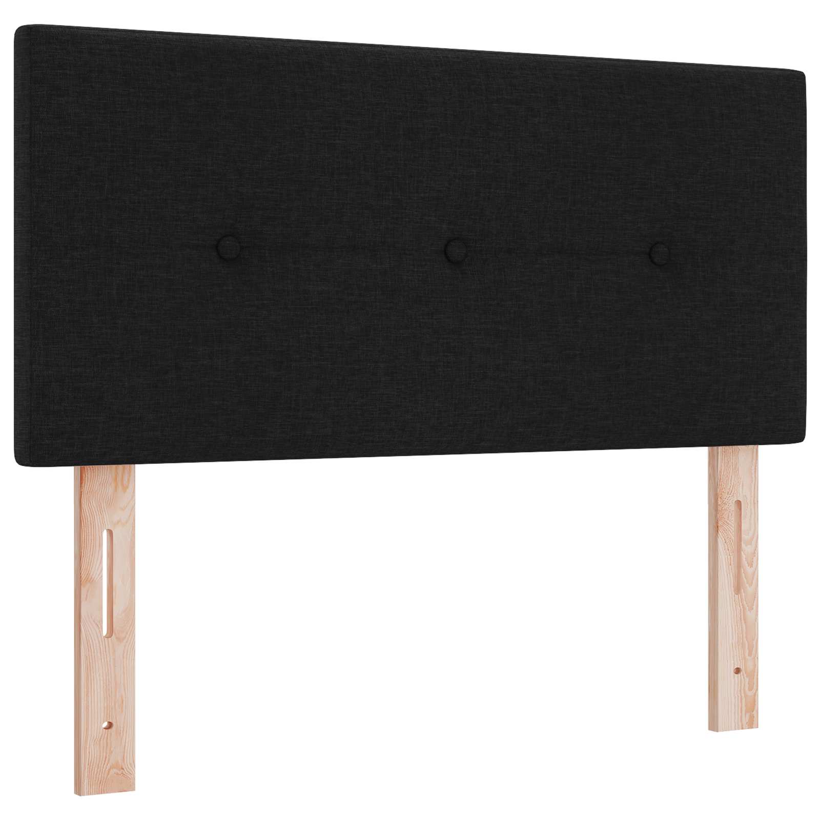 Lit boxspring avec matelas Noir 120 x 200 cm Tissu - XIOS