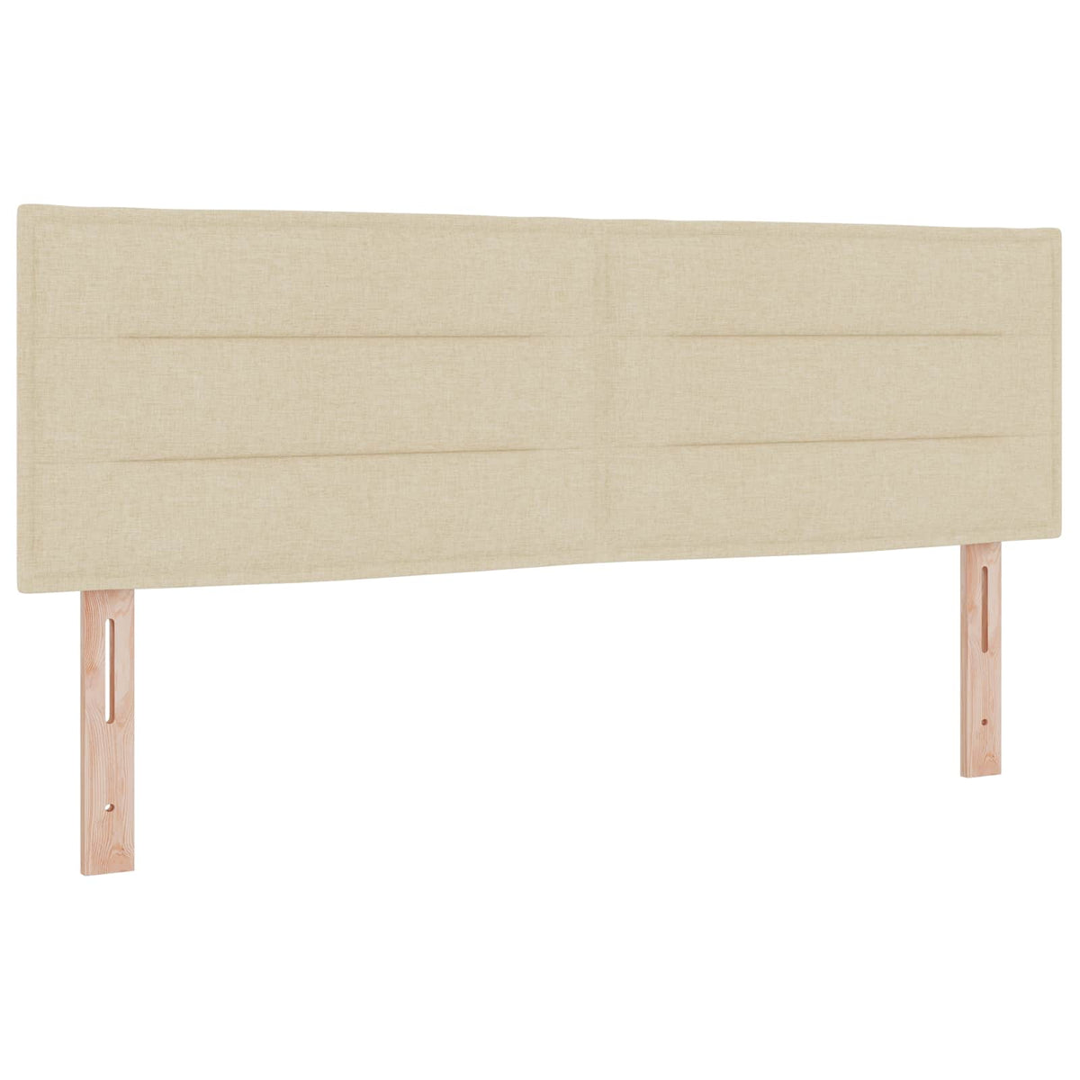 Lit boxspring avec matelas Crème 140 x 190 cm Tissu
